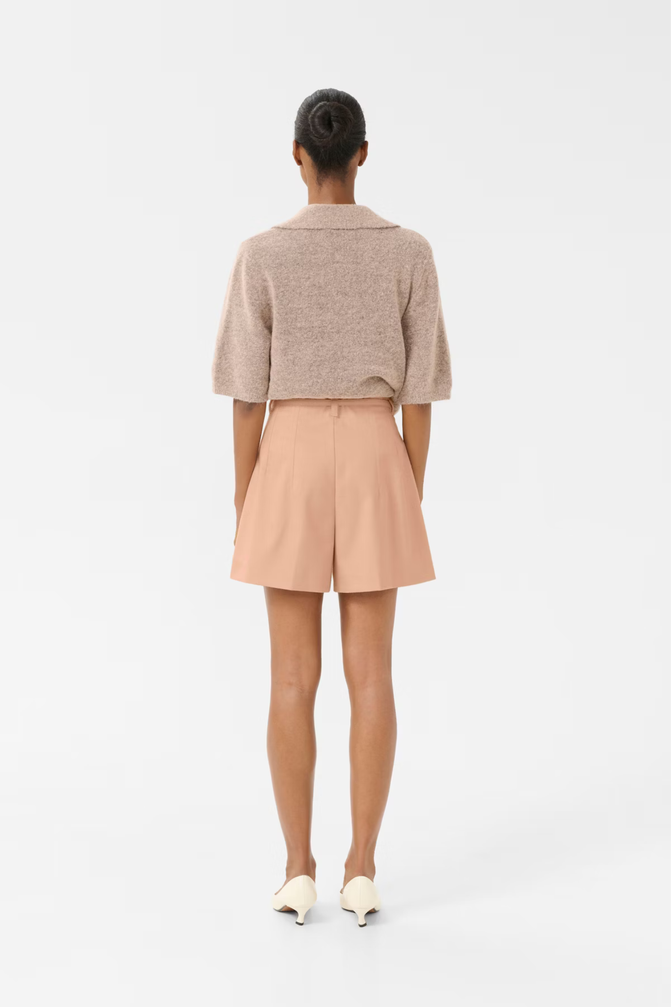 ALPHA SS POLO PULLOVER - ROSE DUST MELANGE