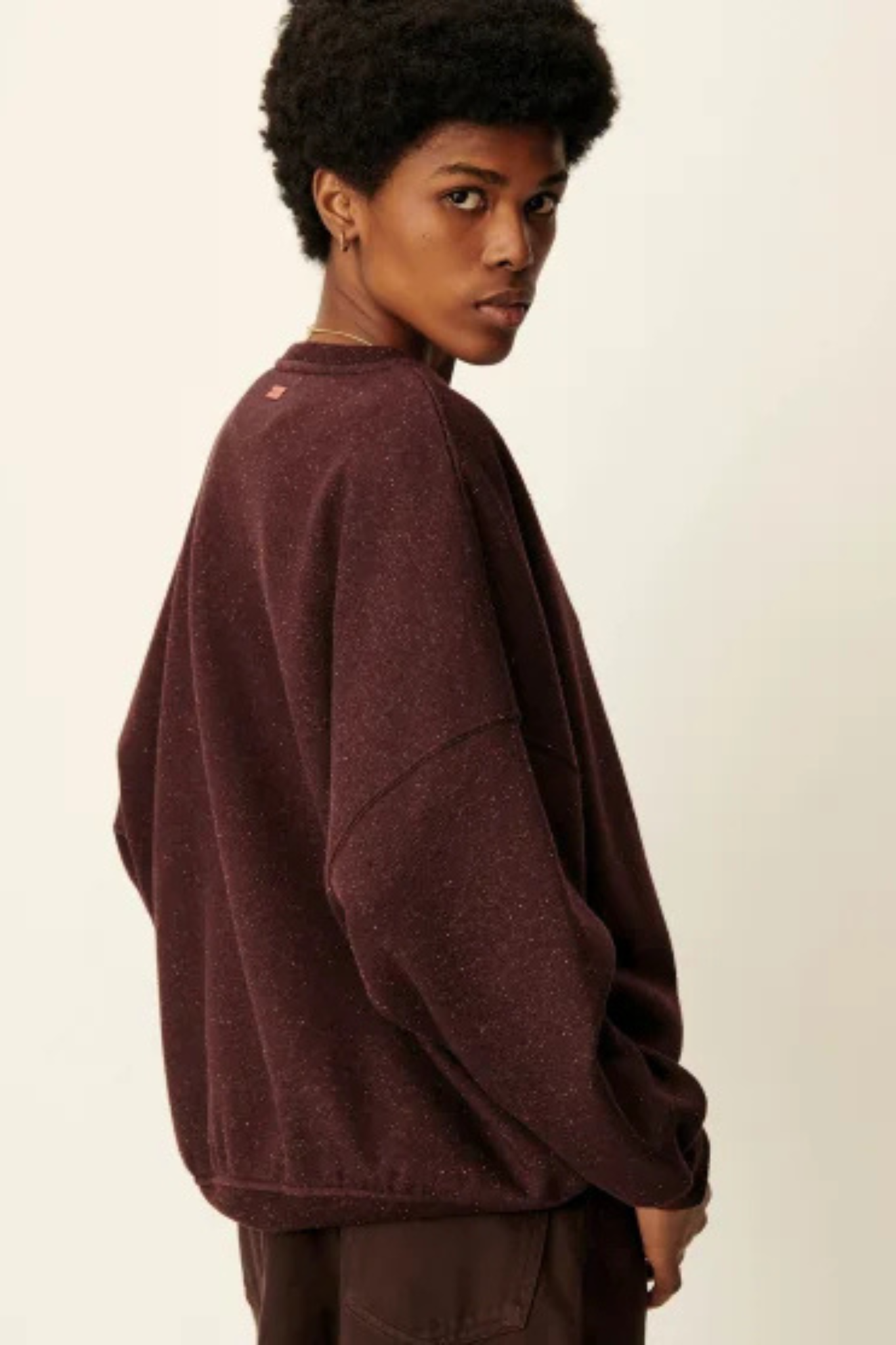 CHEBBI OVERSIZED SWEATER - GANACHE