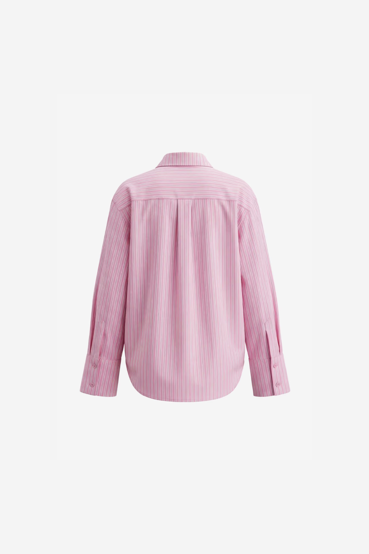 WEB LS SHORT SHIRT - BRIGHT PINK ST