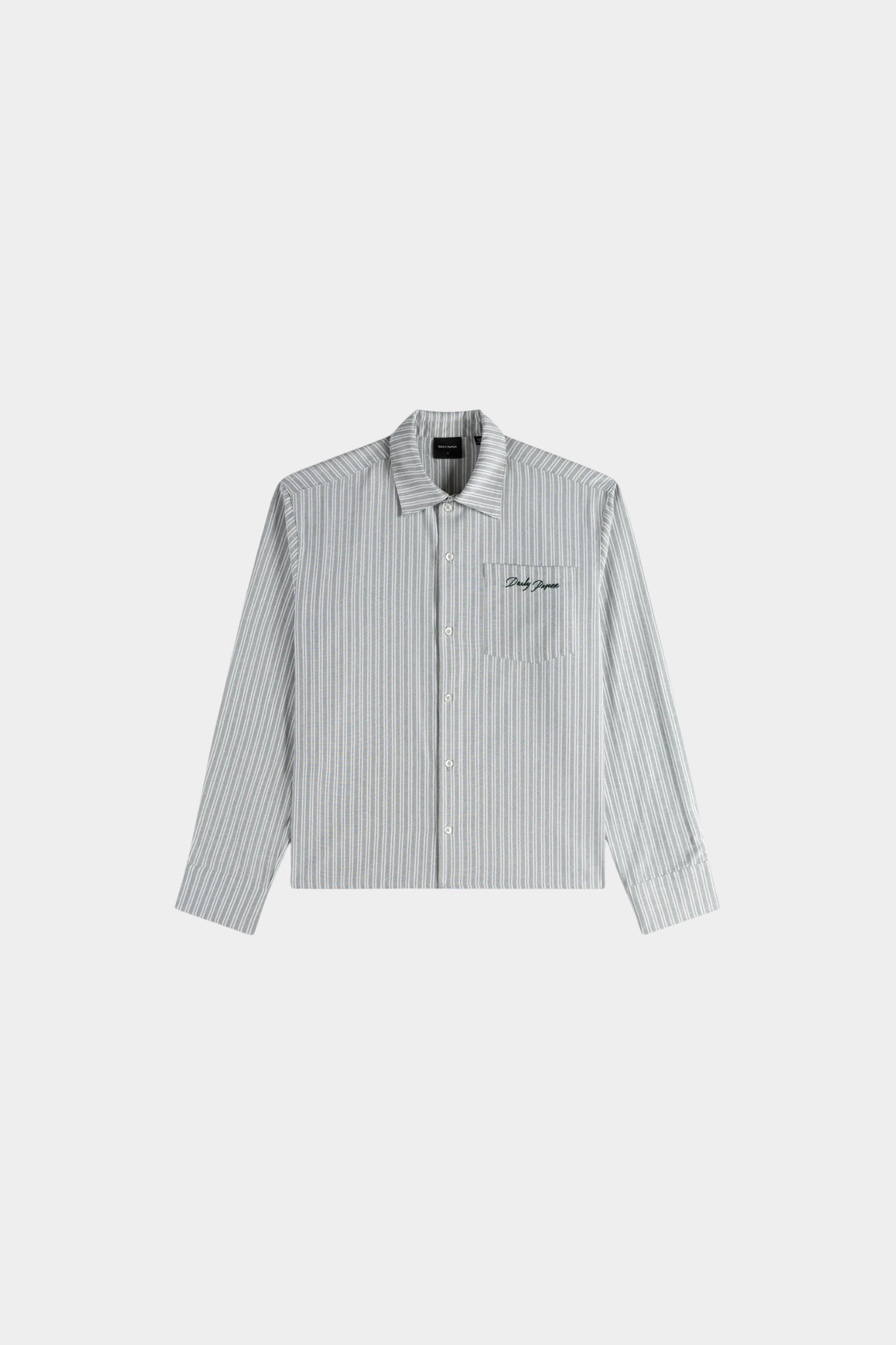 STRIPE SCRIPT LS SHIRT - GREEN STRIPE