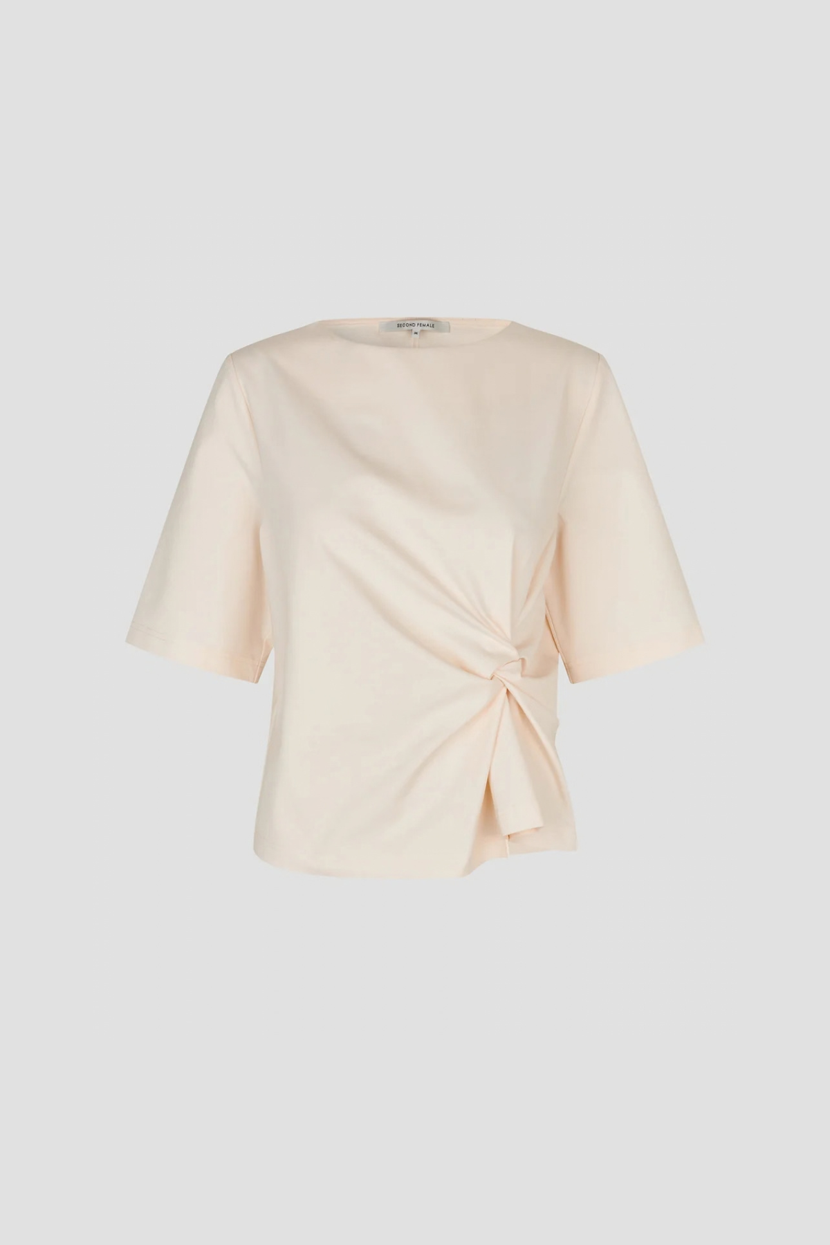 ARKAI DRAPE T-SHIRT - EGGNOG