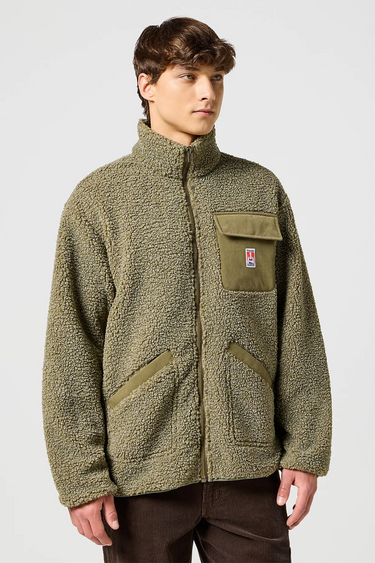 CASEY SHEARLING JACKET - IVY GREEN