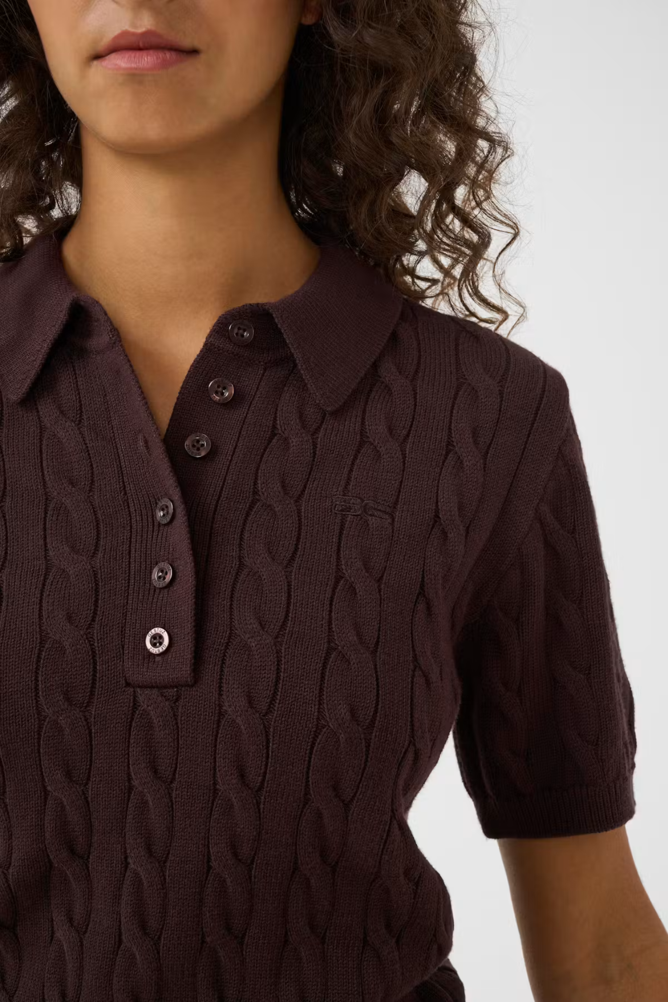 THILLA POLOSHIRT - BROWN
