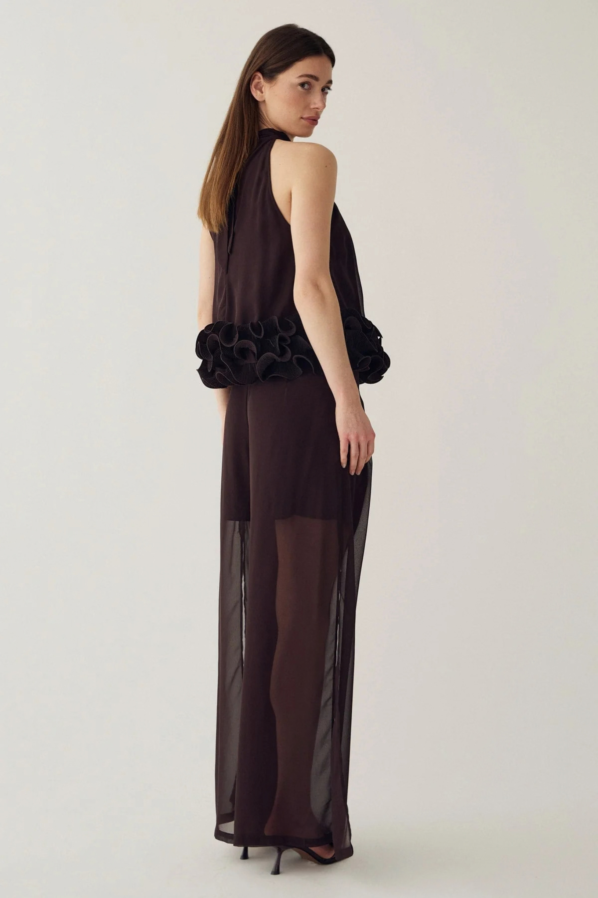 MARJOLAINE BLOUSE - CHOCOLATE