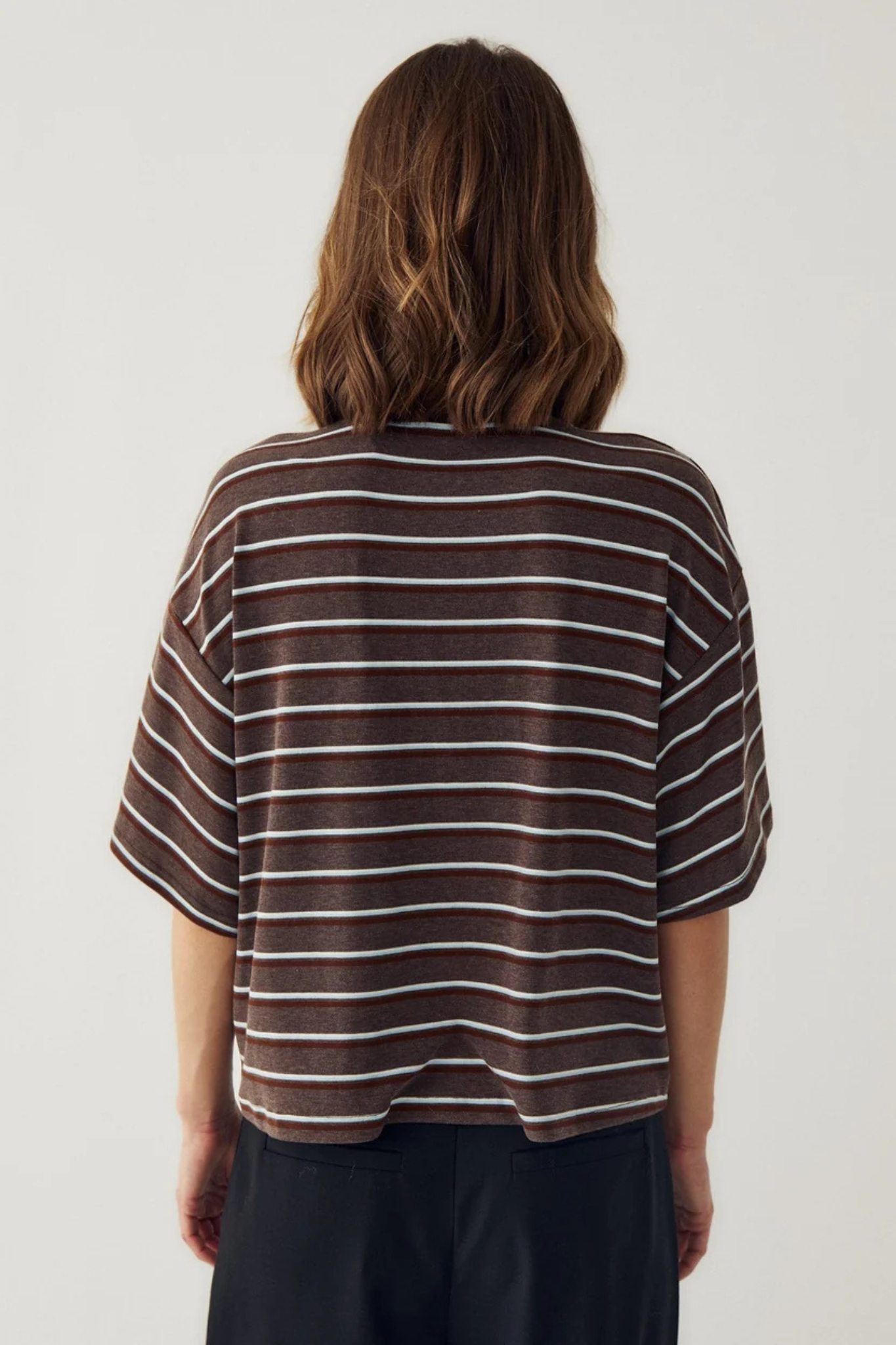 MURPHIE TOP - DALMA BLUE STRIPE