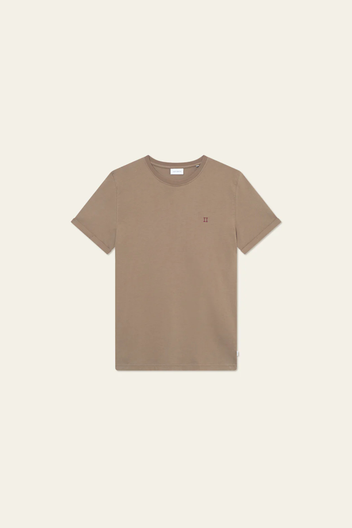 NORREGAARD CONTRAST T-SHIRT - TEAK BROWN