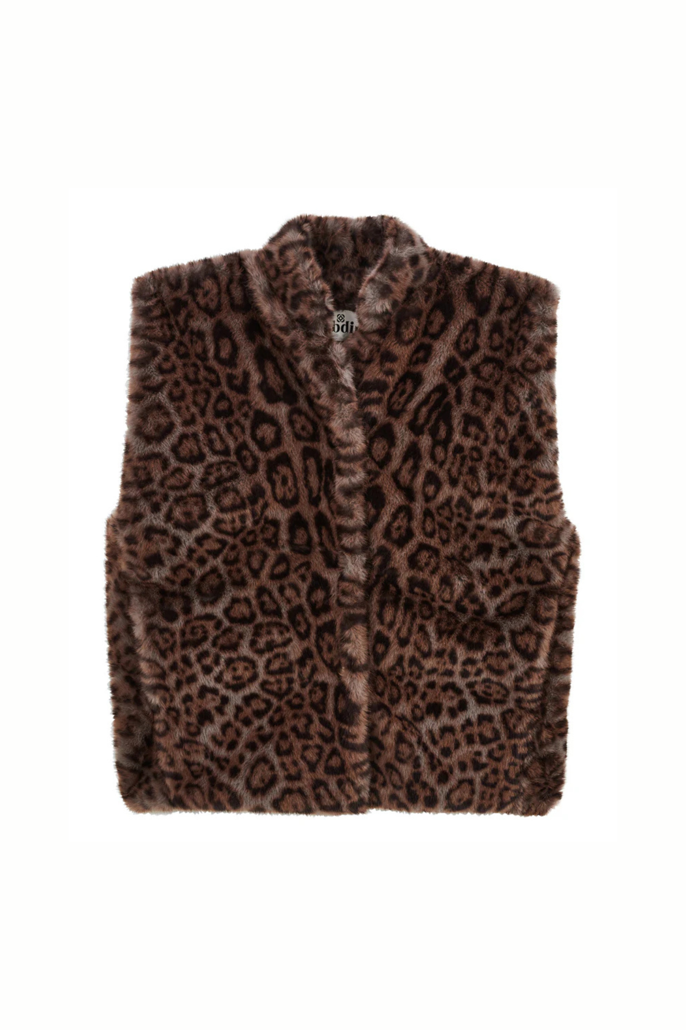 BIANCA MINK VEST - LEO GREY