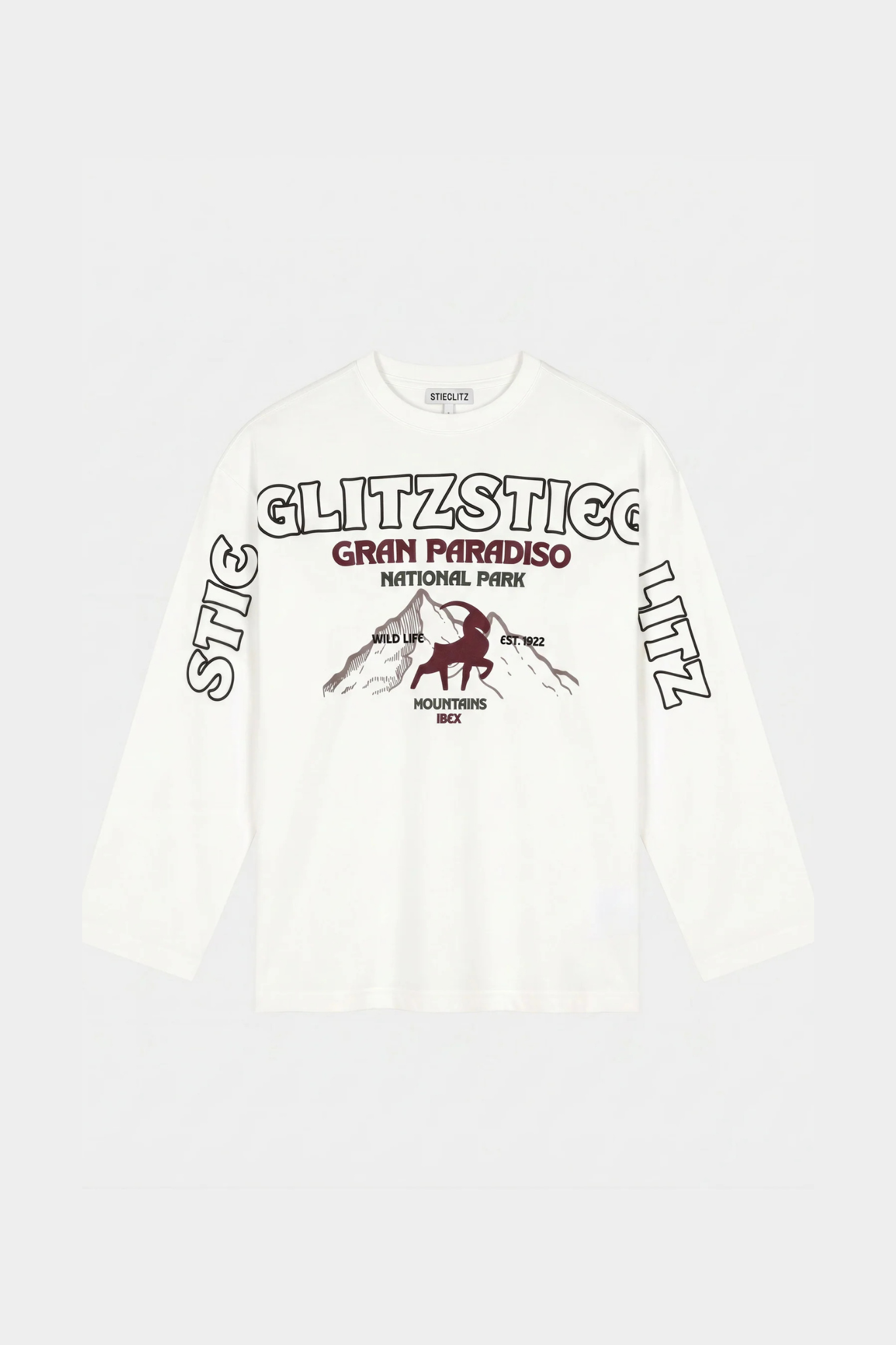 GINEVA WIDE SKATE LS T-SHIRT - OFF WHITE