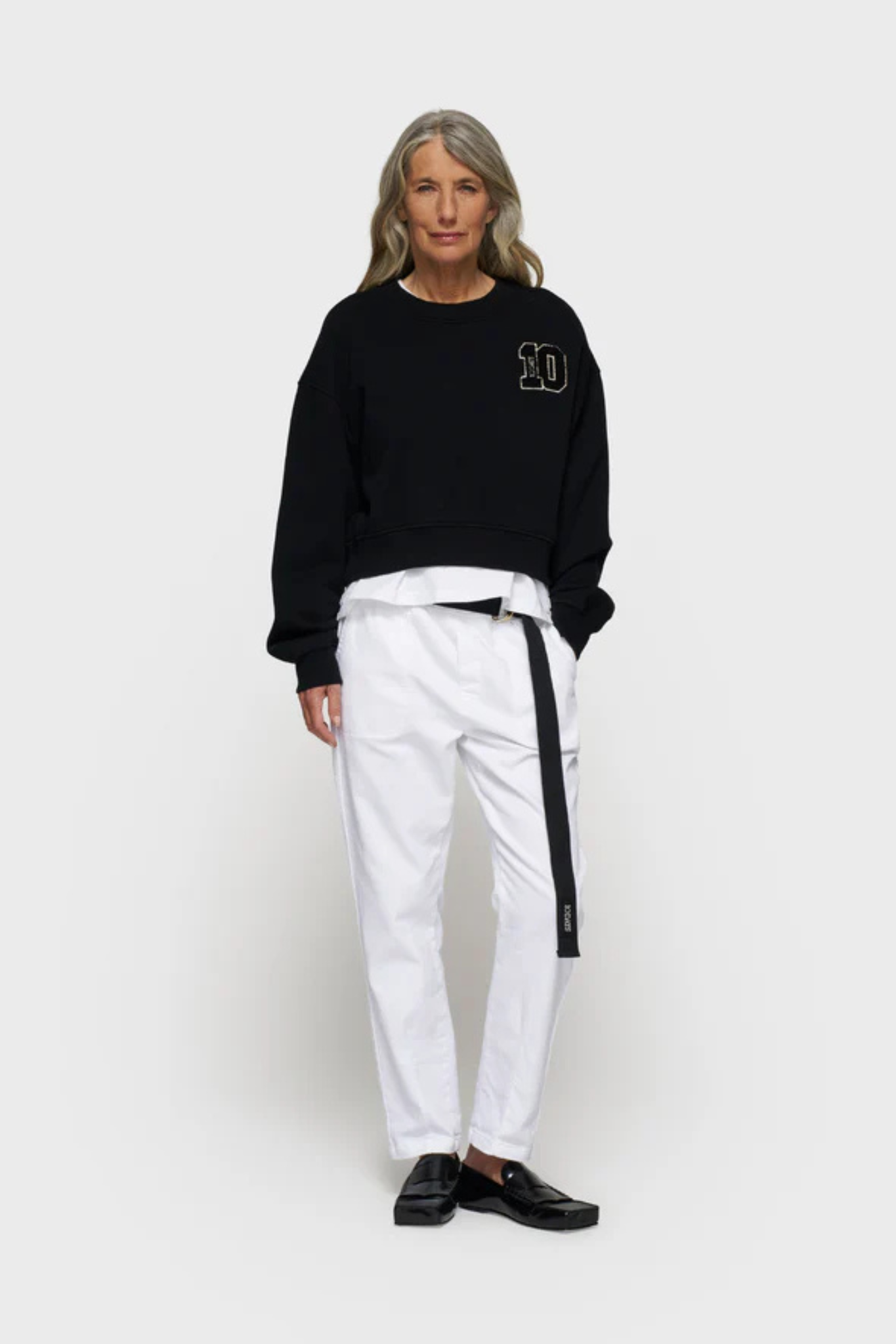 CROPPED SWEATER 10 - BLACK