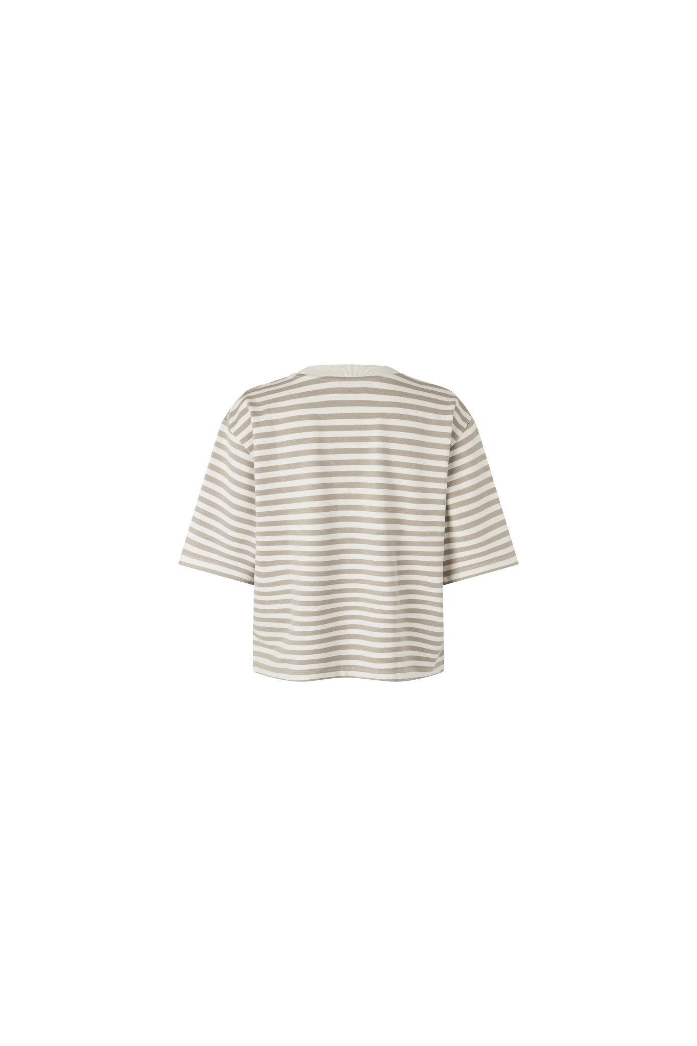 EMRYS BETSY STRIPE T-SHIRT - ISLAND FOSSIL SUGAR STRIPE