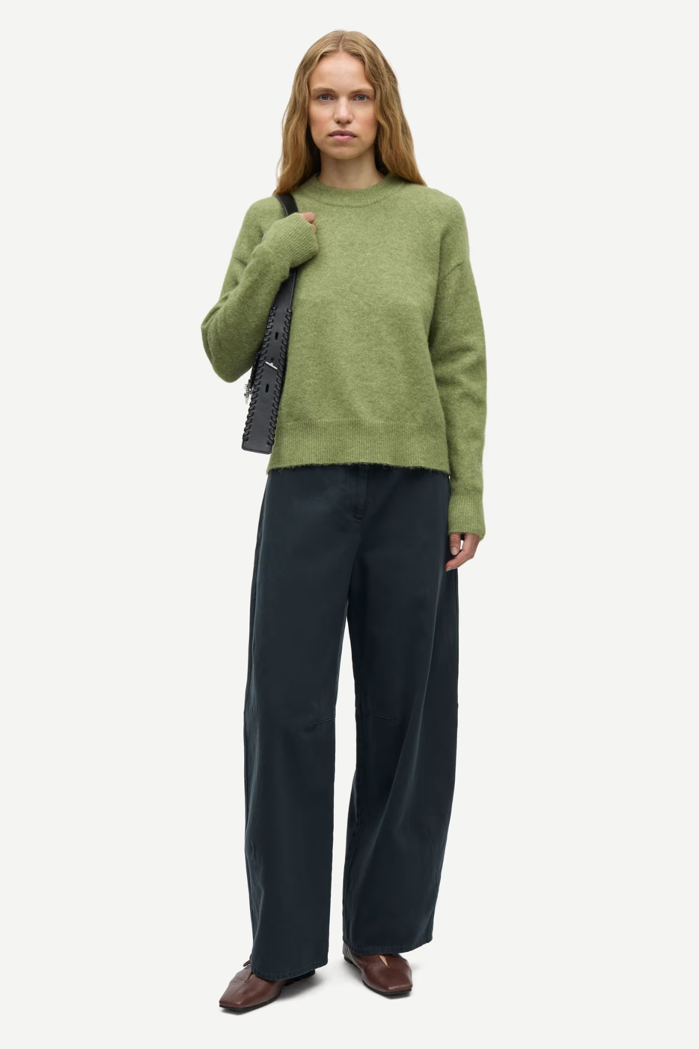 ANOUR O-N KNITWEAR - MOSSTONE