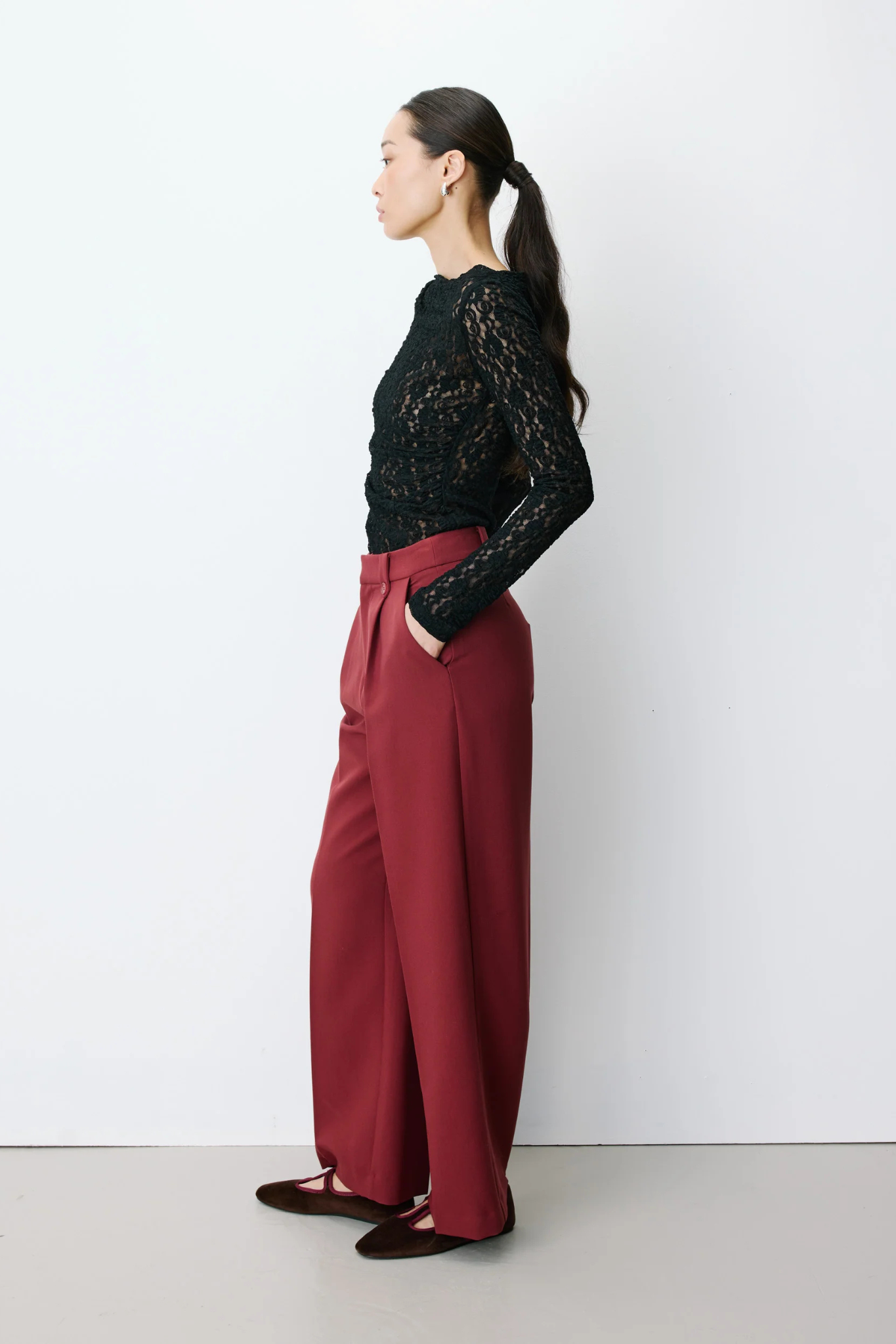 NILAY PANTS - TERRACOTTA