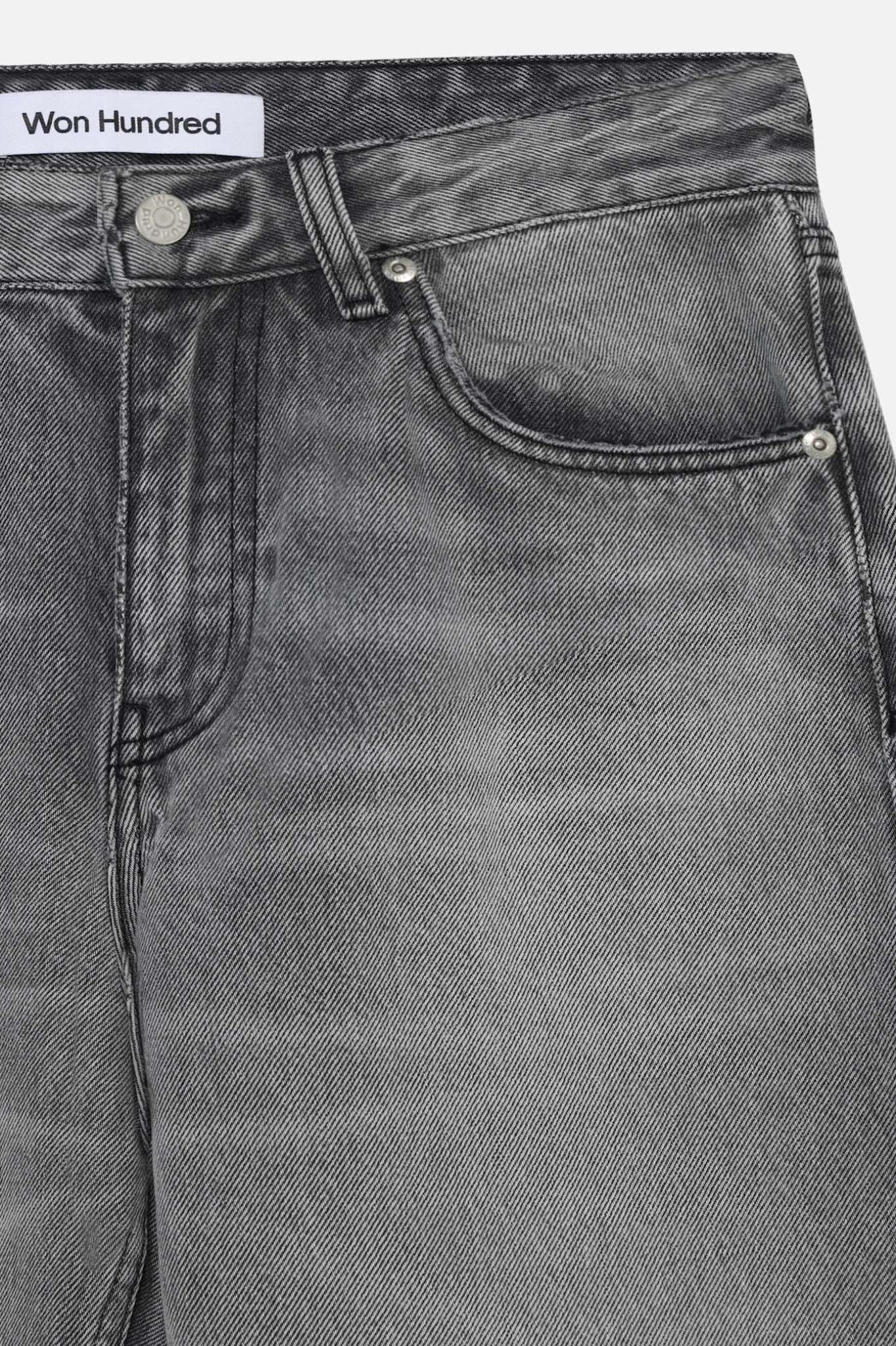 BAGGY STRING JEANS - SIM GREY