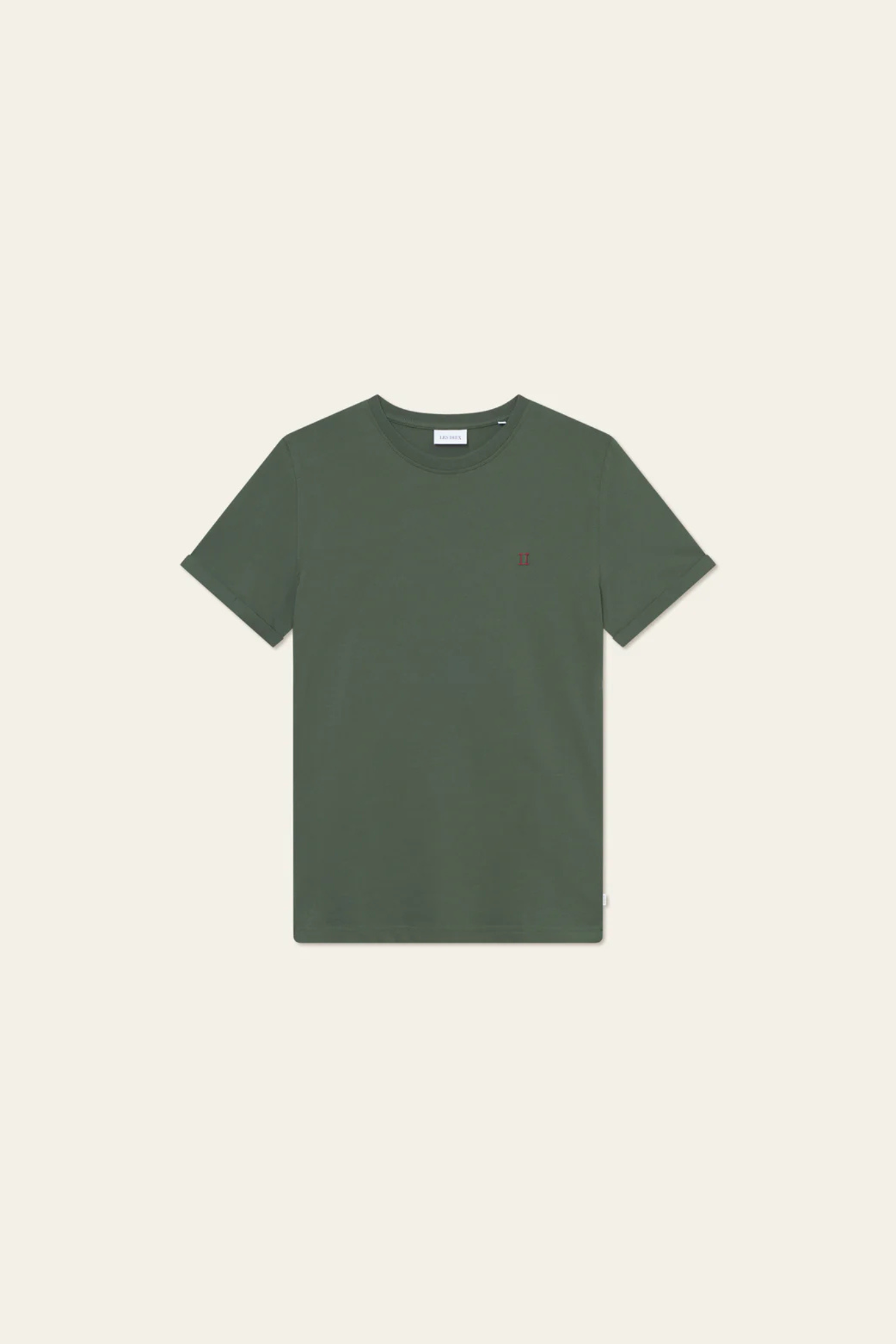 NORREGAARD CONTRAST T-SHIRT - DUFFEL BAG GREEN