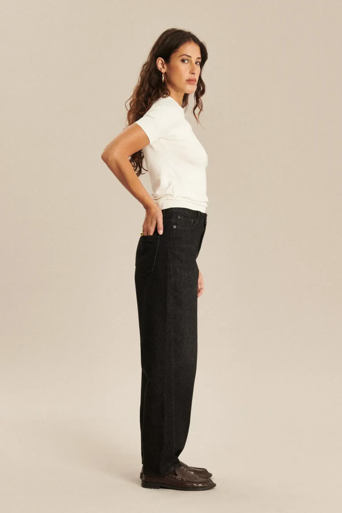 OLSEN DENIM JEANS - DARK GREY BL 70
