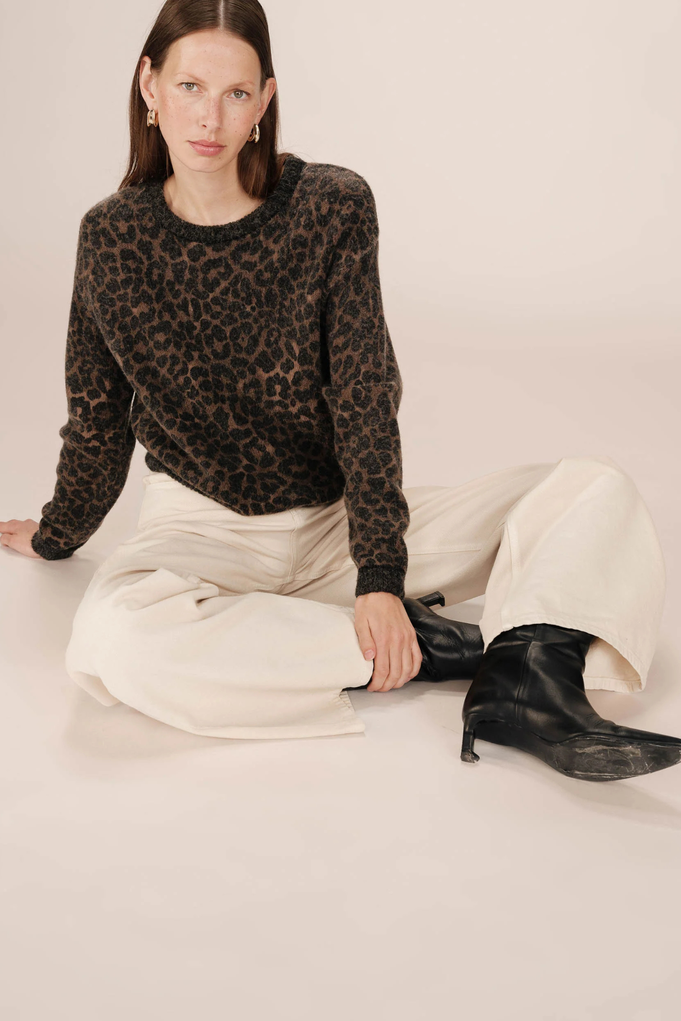 SANTIGOLD SWEATER - LEOPARD