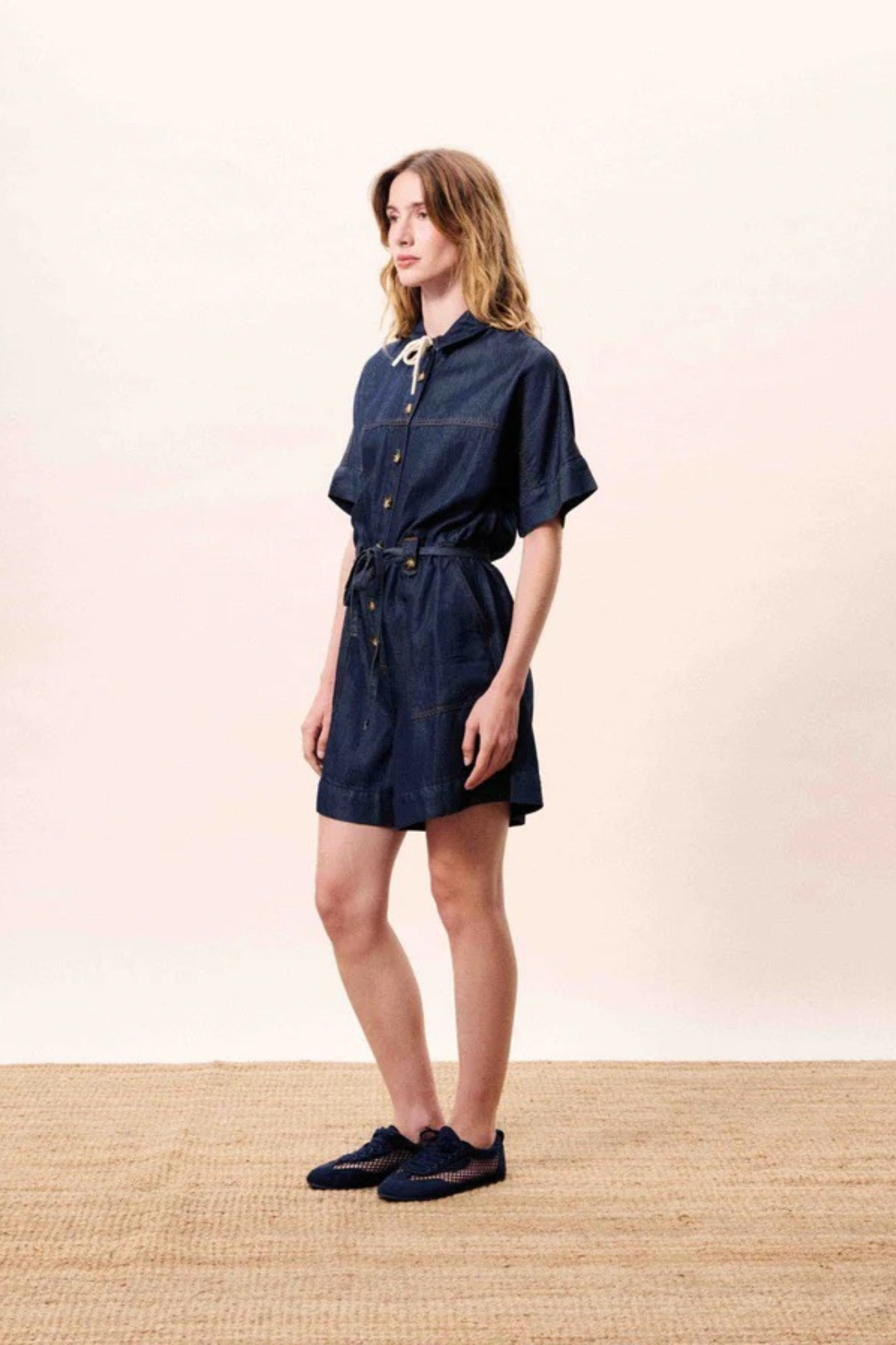 MARISELLE SHORT JUMPSUITS - DENIM