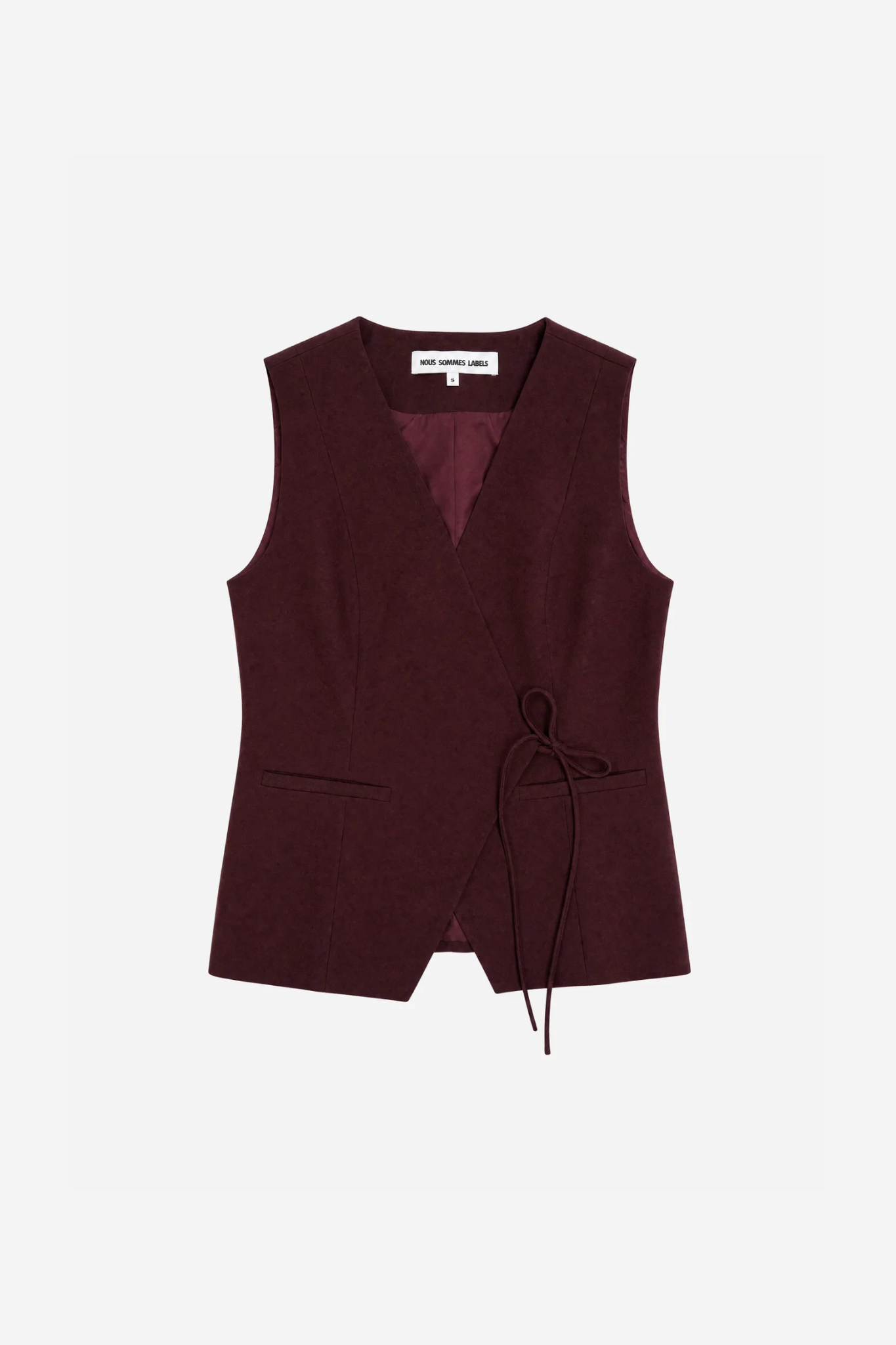 ESCA TIE VEST - BORDAUX