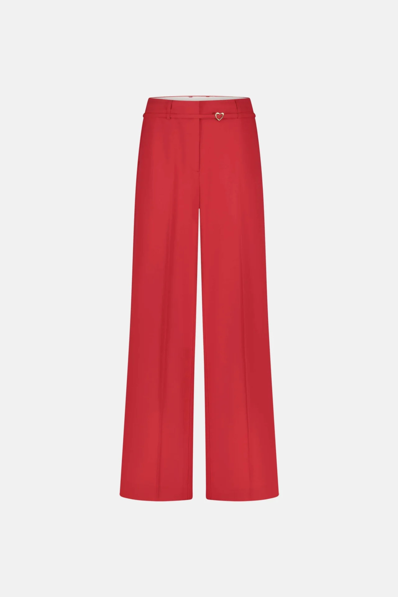 Fabienne Chapot Nelsan pants in red. Front flatlay view