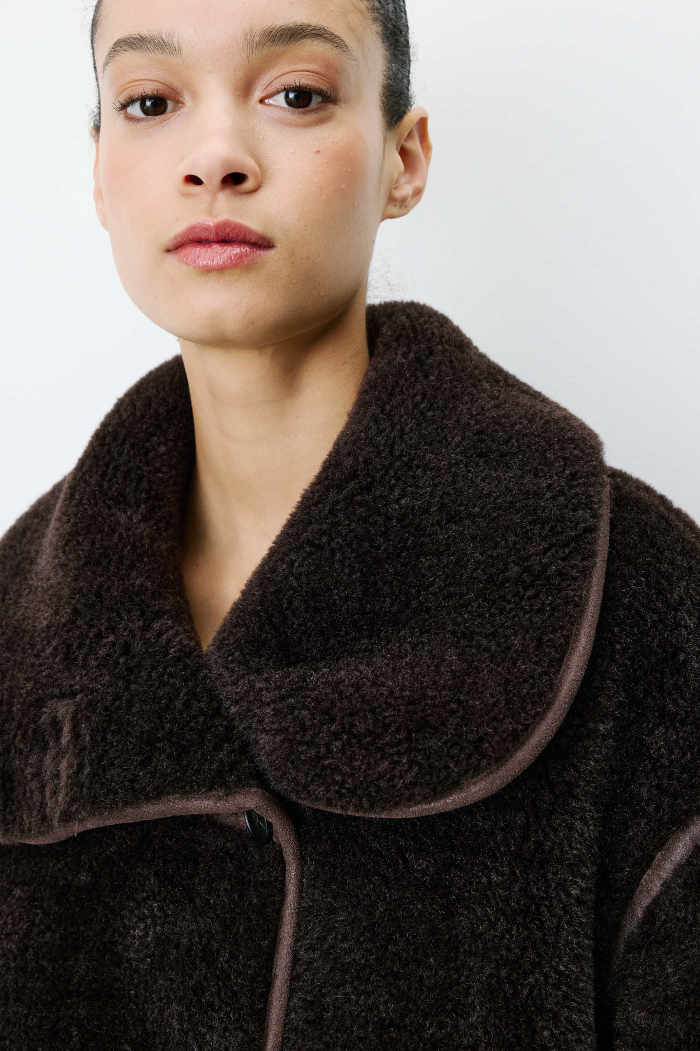 AMELIO COAT - CHOCOLAT