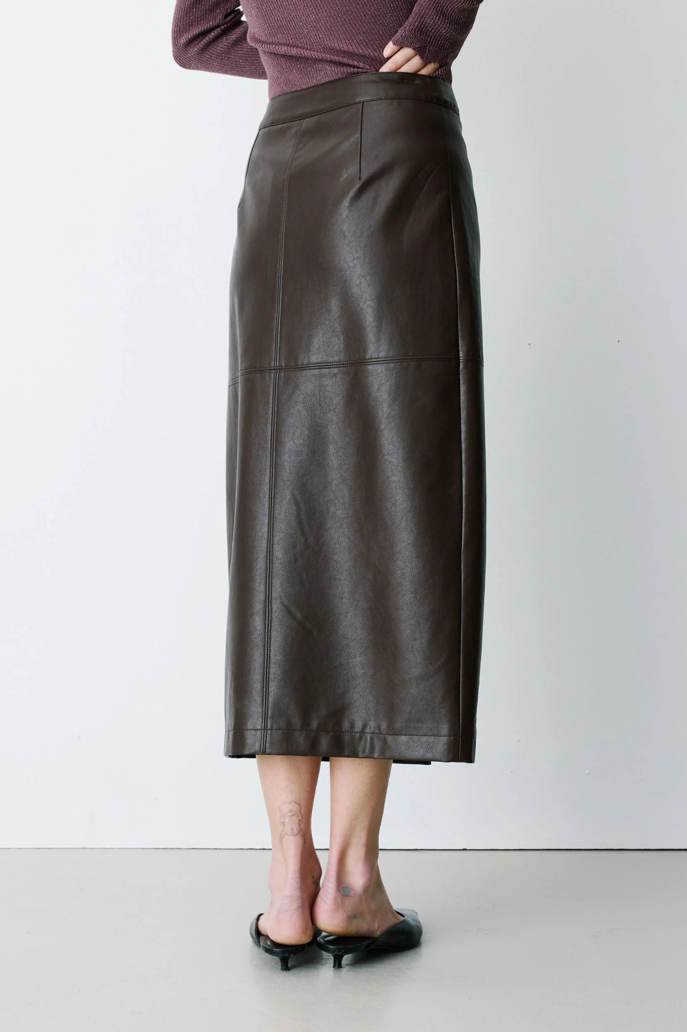 AENOR SKIRT - CHOCOLAT