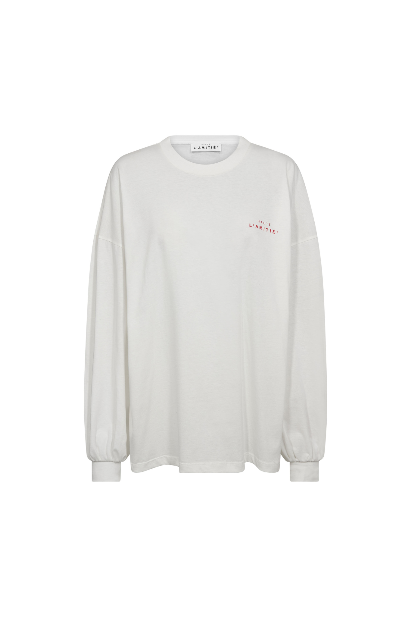 STUDIO LS PRINT TEE - CREME