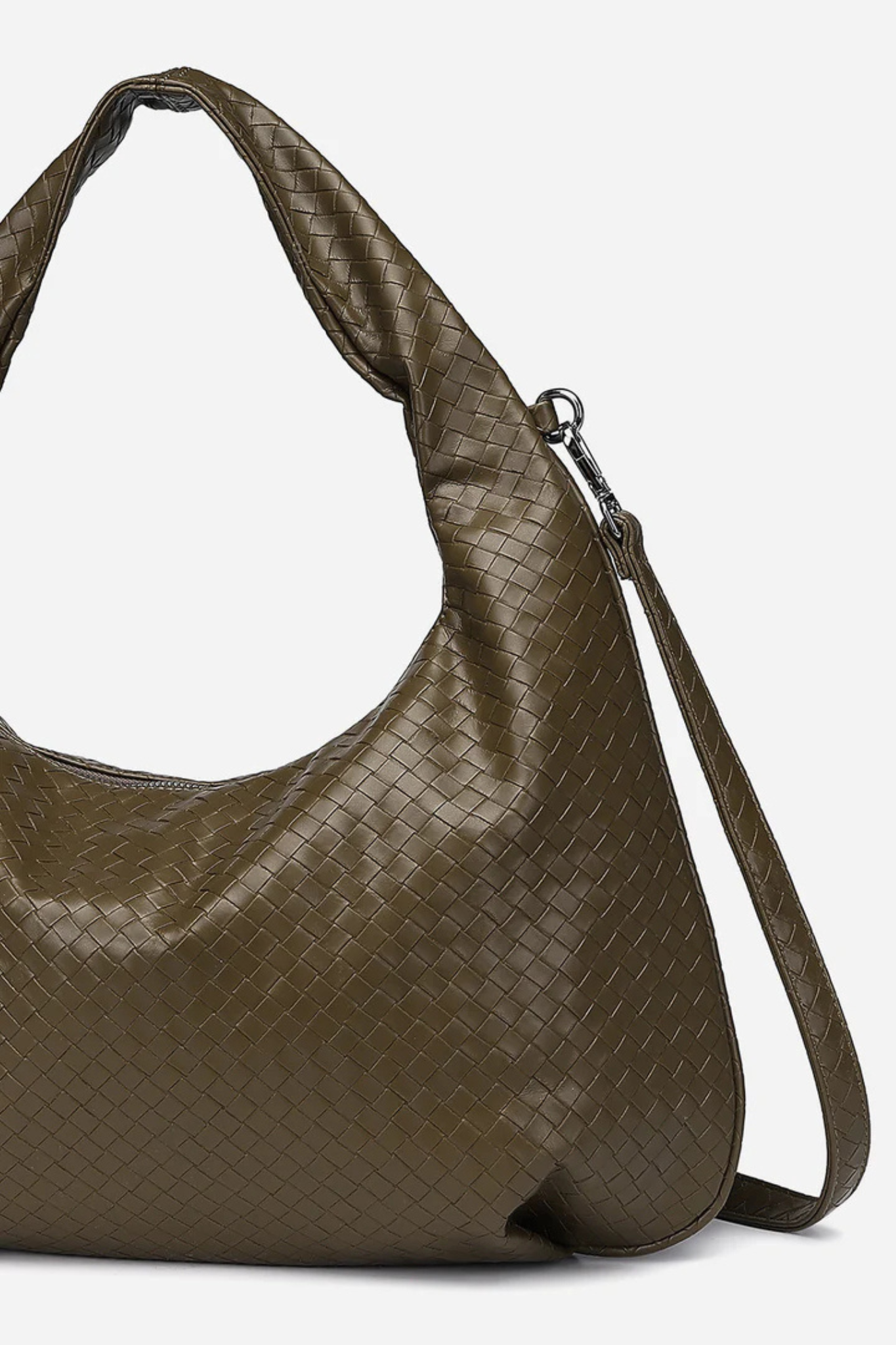 PEONY HOBO BAG - DARK OLIVE