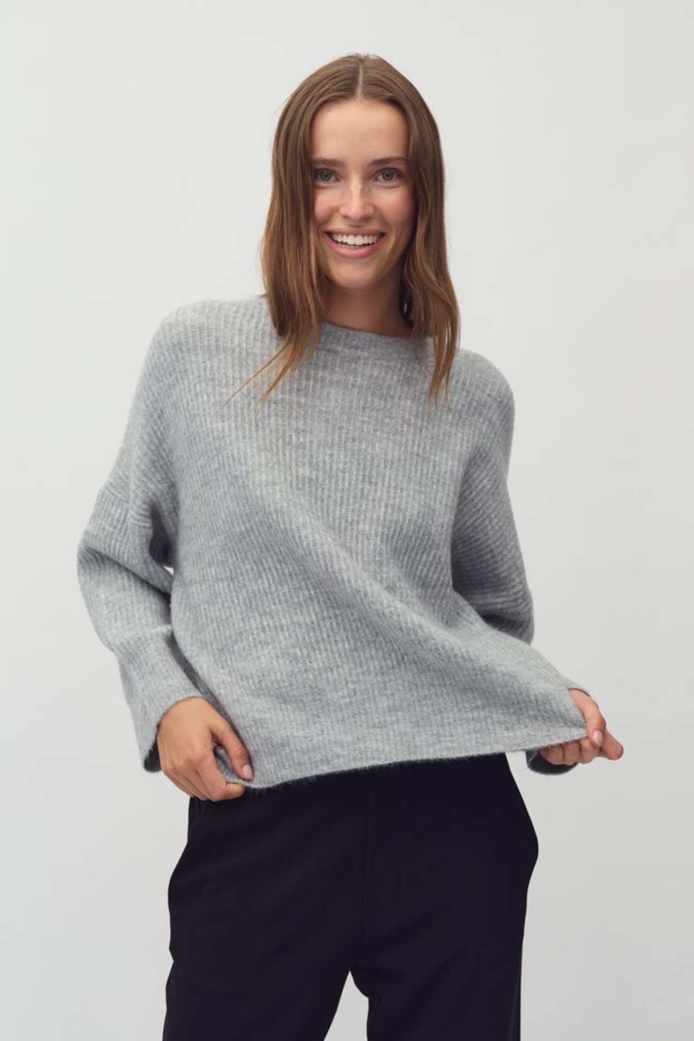 GILLIAN SHYLA KNIT - LIGHT GREY MELANGE
