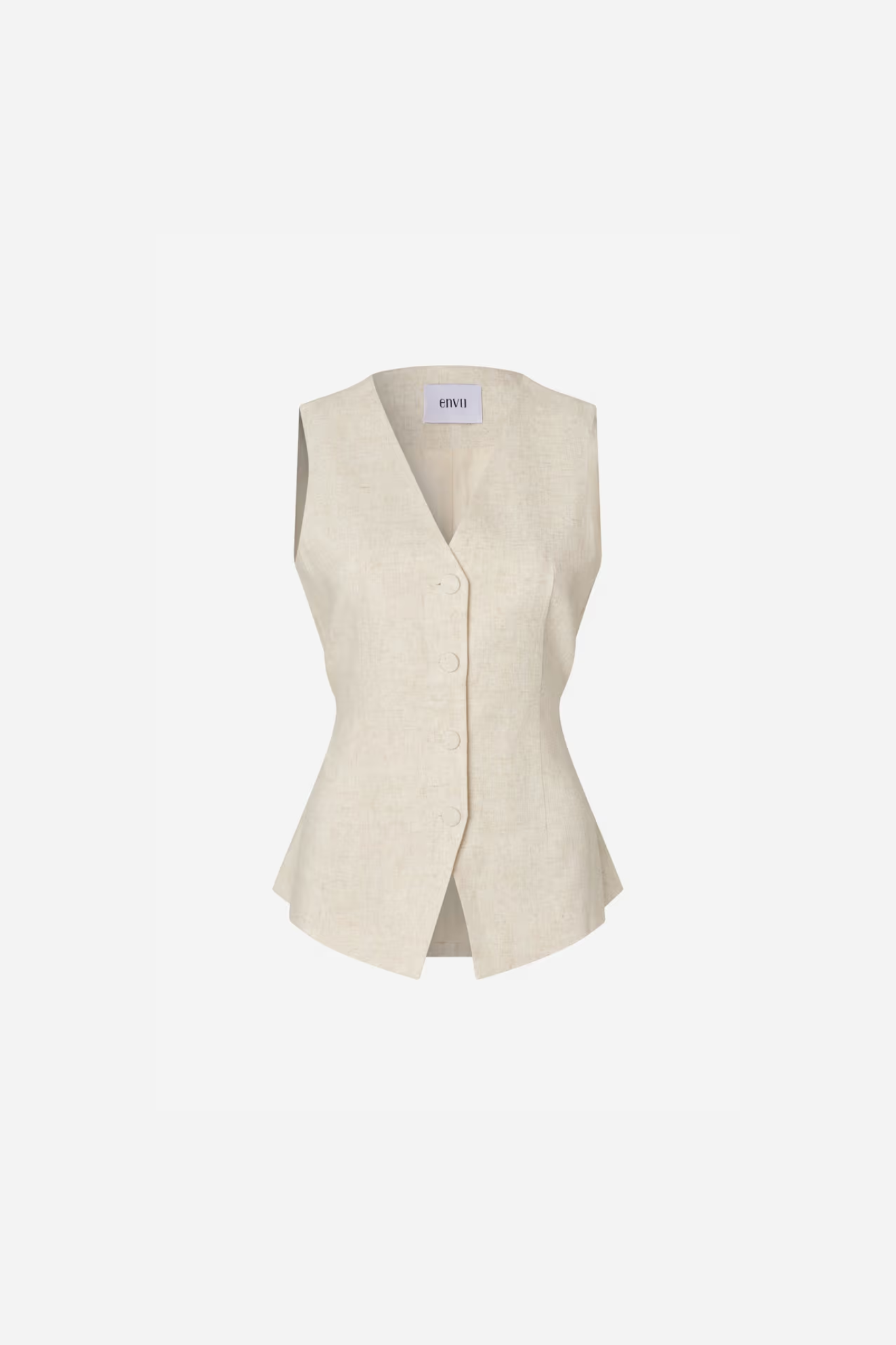 DORE V-N VEST - LIGHT SAND MEL