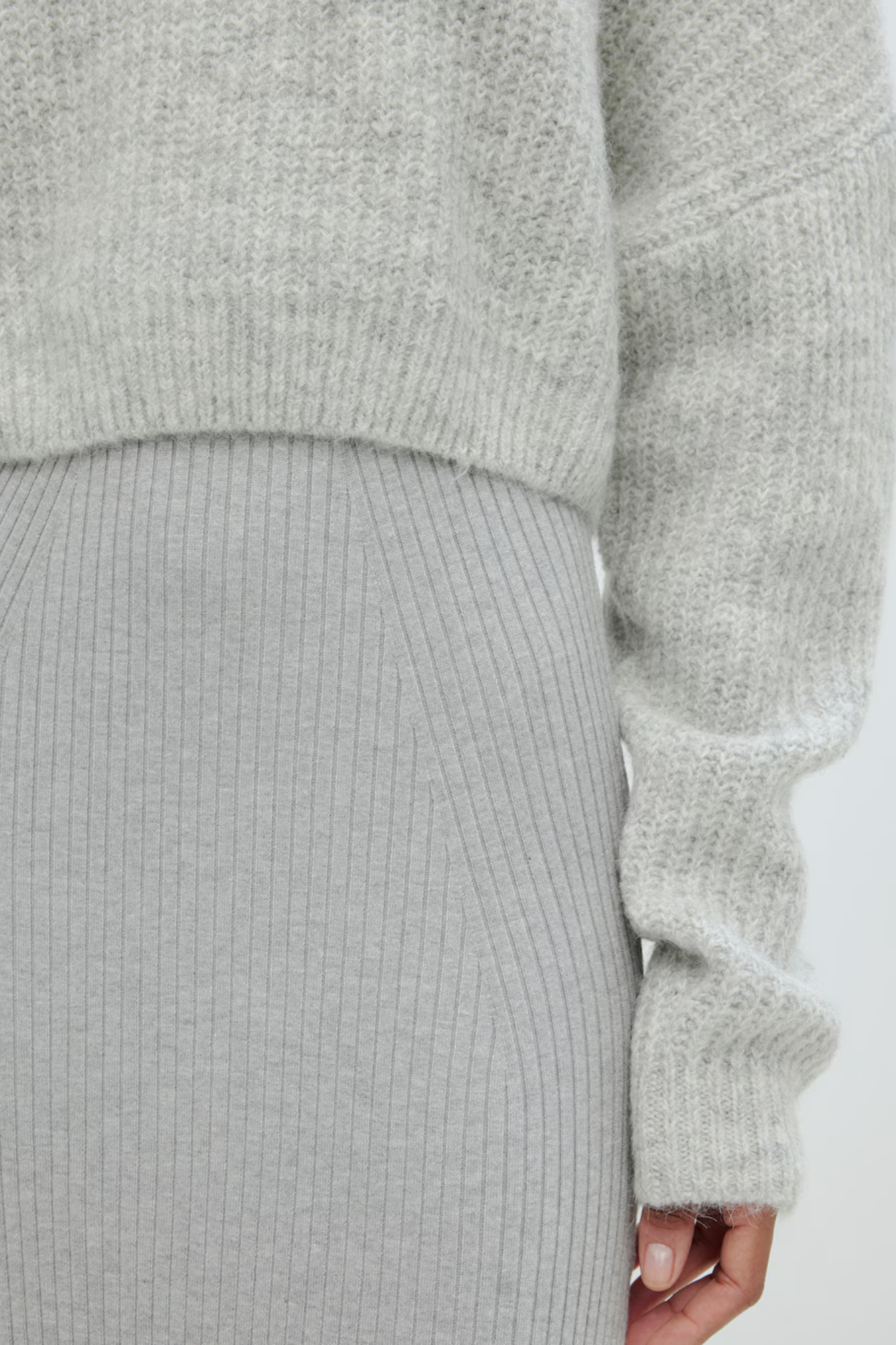 YELLA JUMPER - GREY MELANGE