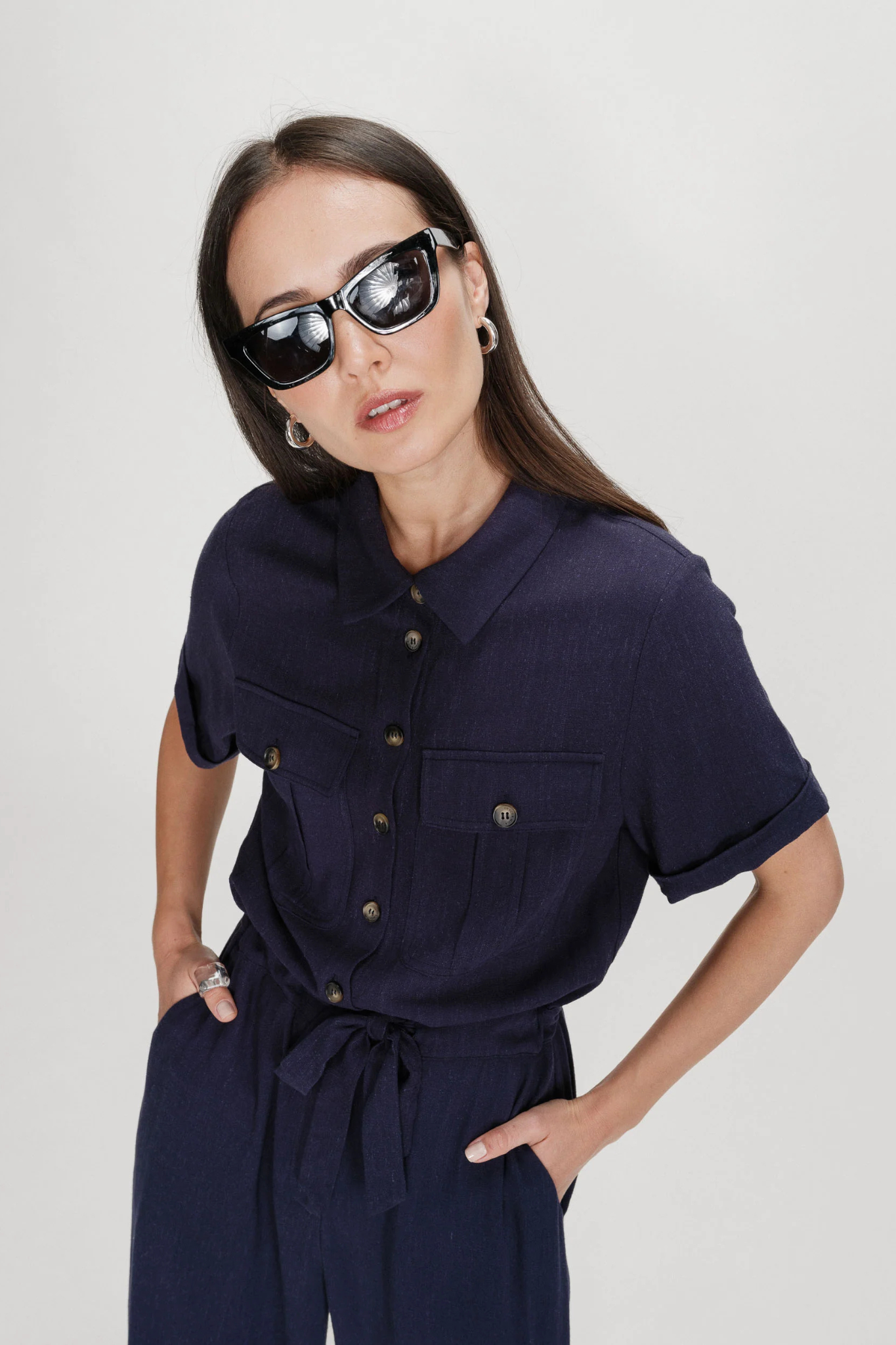 VANELLE JUMPSUIT - MARINE