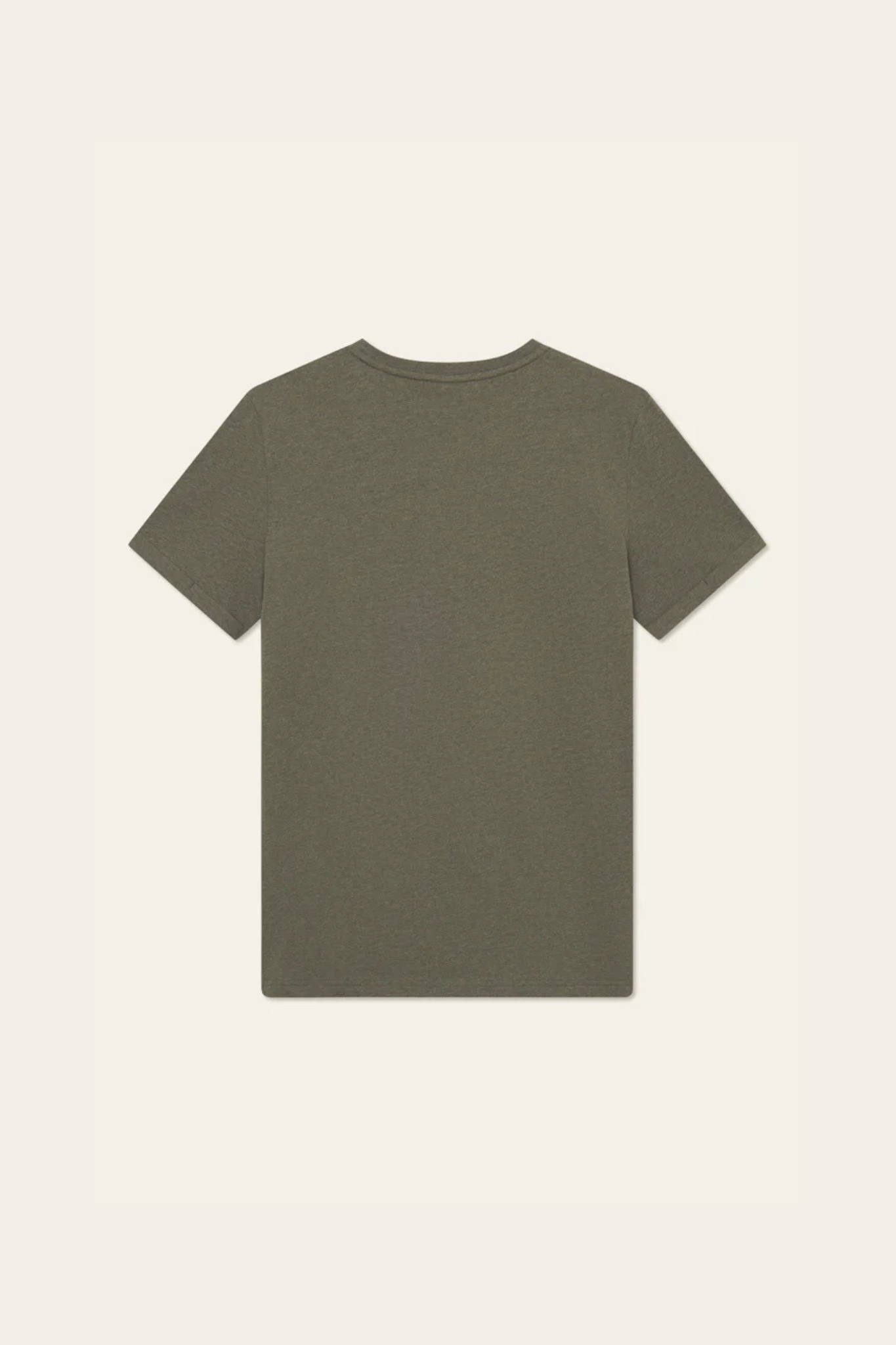 Les Deux norregaard t-shirt in forest green. Back flatlay view