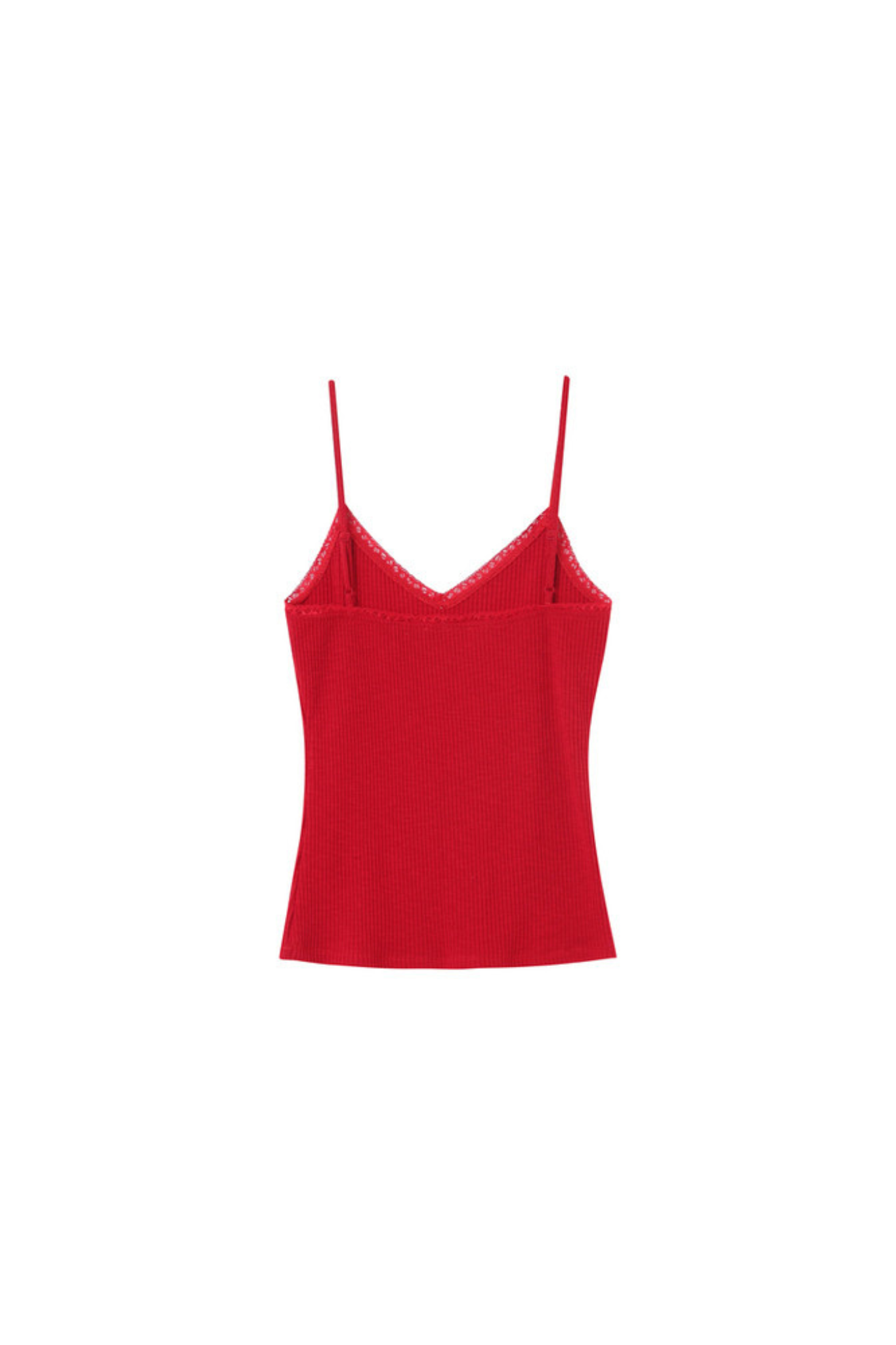 Grace & Mila presto top in red. Back flatlay view