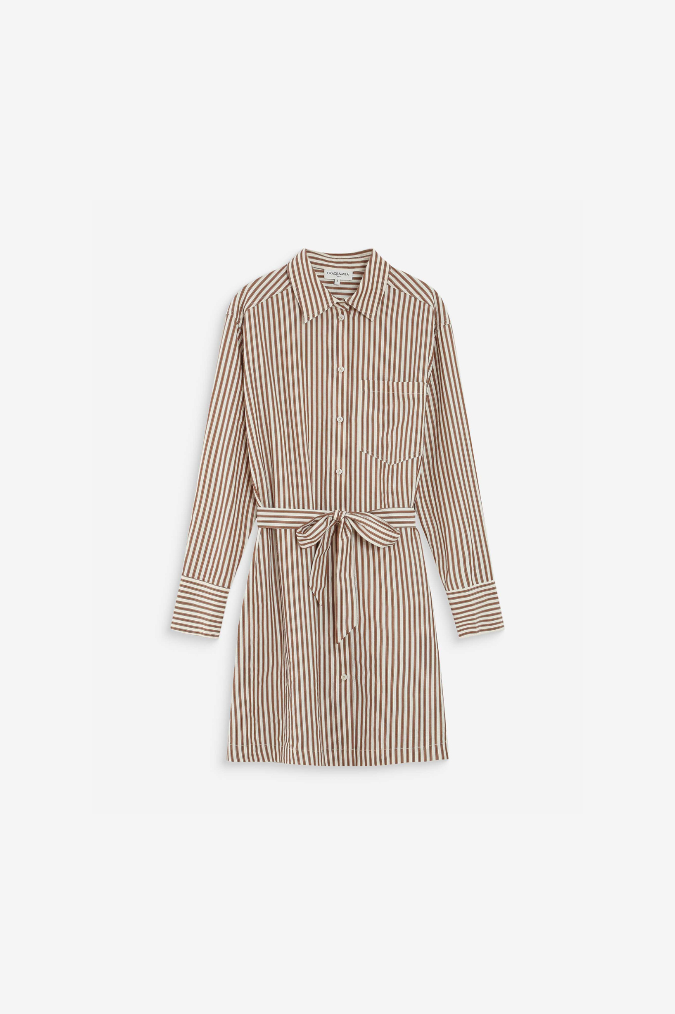 VISERY SHORT DRESS - MOCHA
