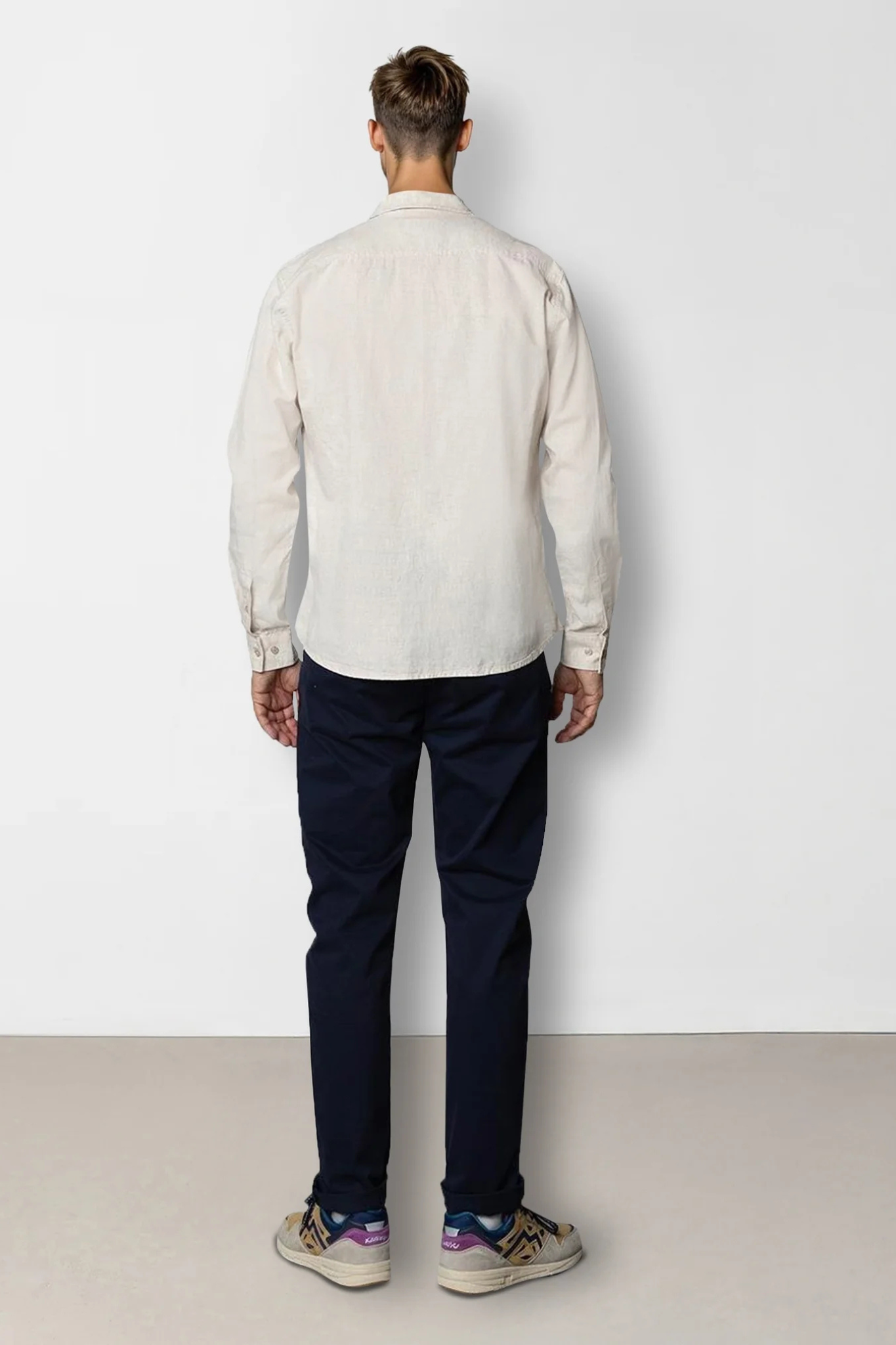 LUCA SHIRT L/S - LIGHT BEIGE