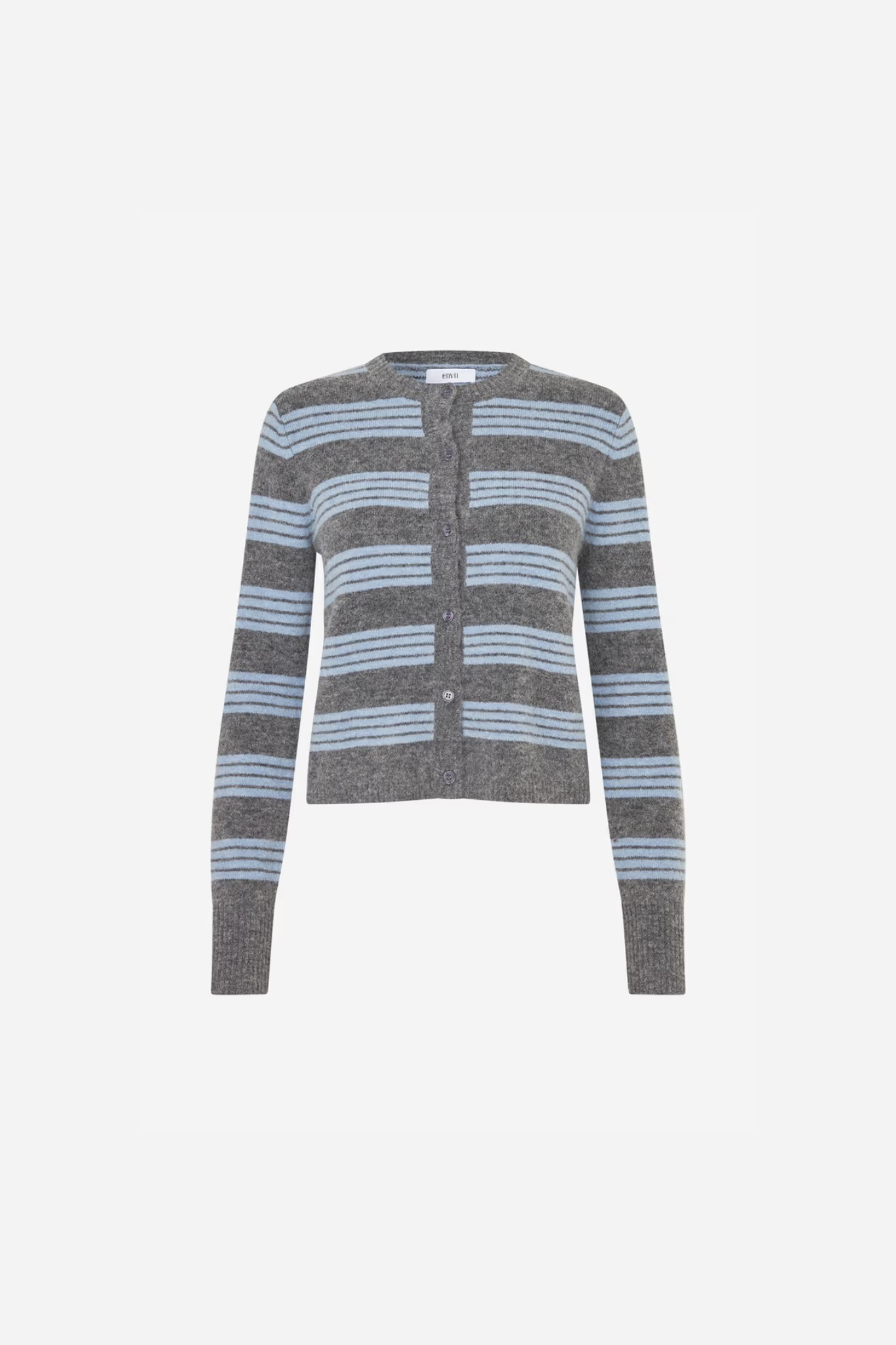 ADA LS CARDIGAN - FADED DENIM