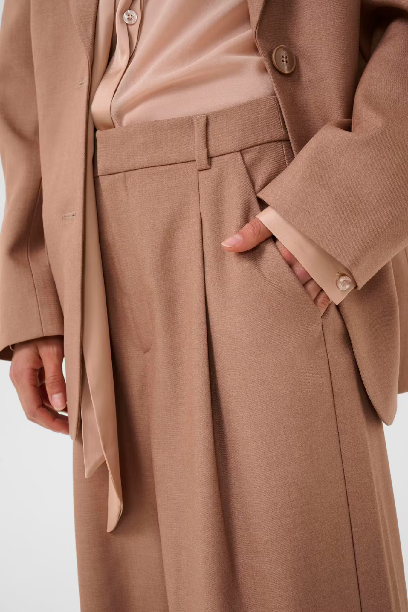 PAULA MW PANTS - BURNT MARPLE SUGAR MELANGE