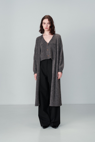 NARINO CARDIGAN -ANTHRACITE