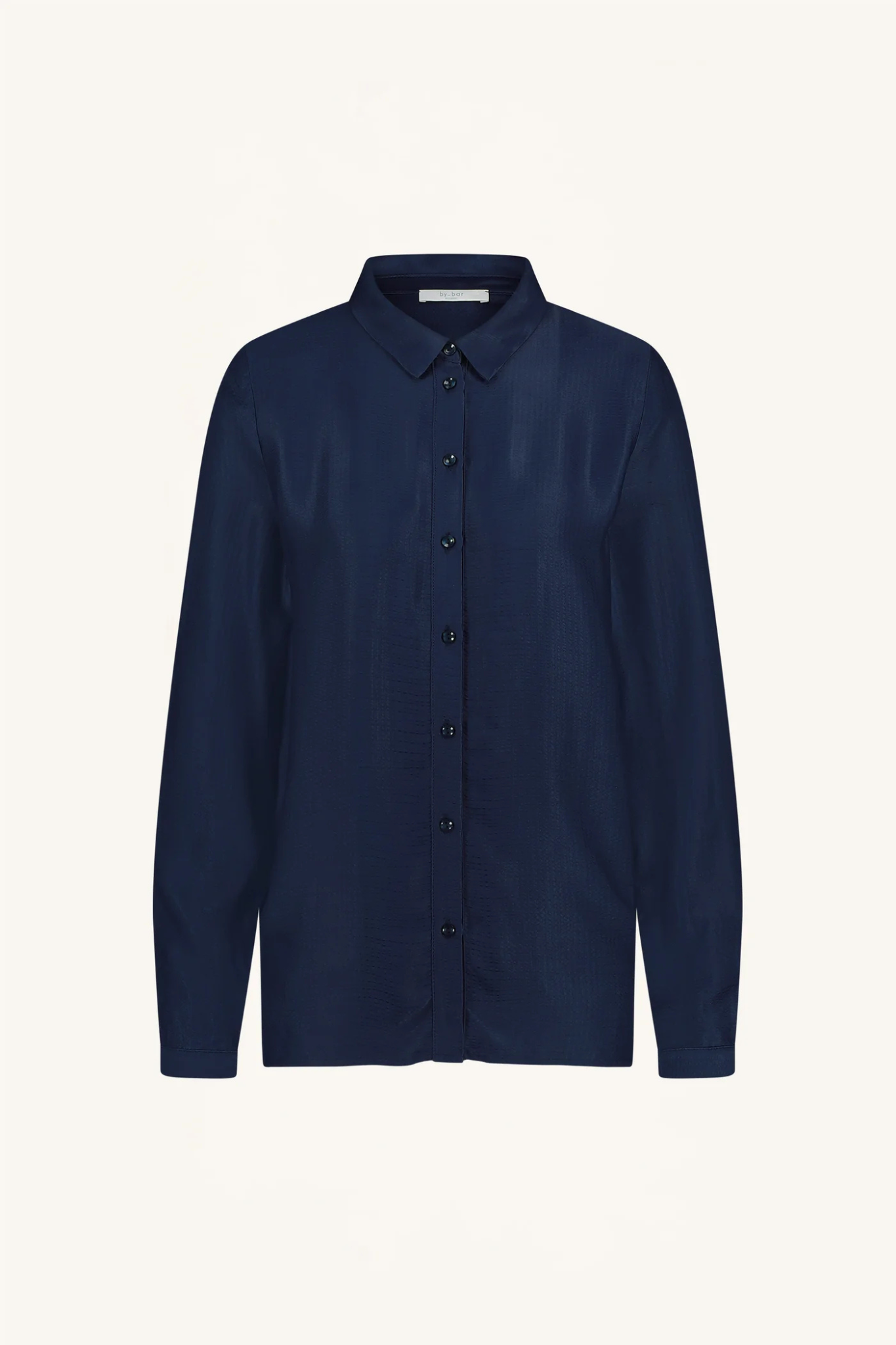 DONNA GLOSS STRIPLE BLOUSE - BLUE NIGHTS