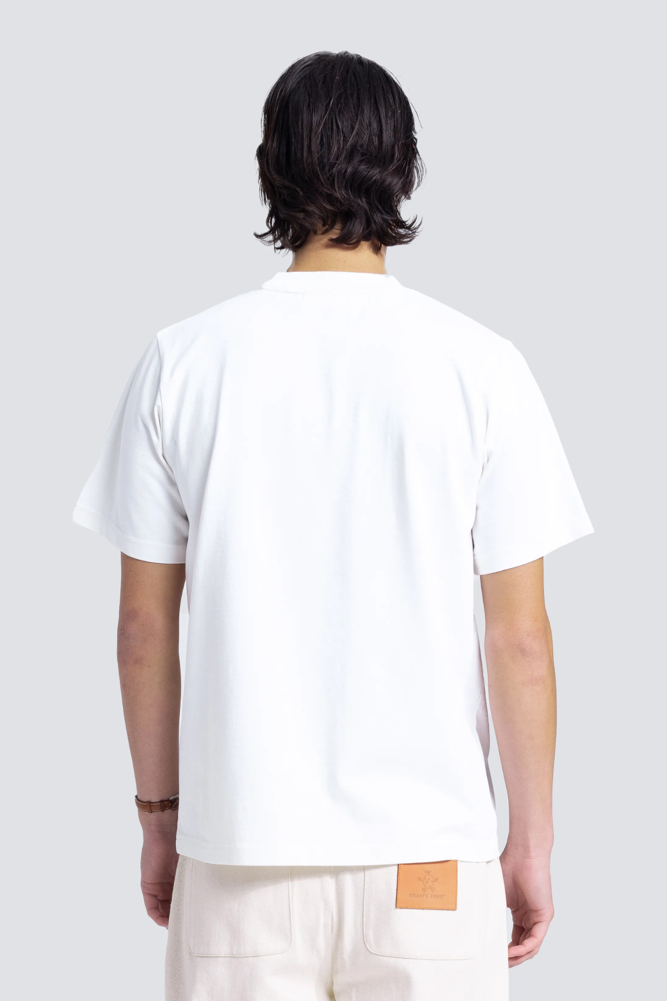 GARDEN HOSE CHAIN STITCH T-SHIRT - WHITE