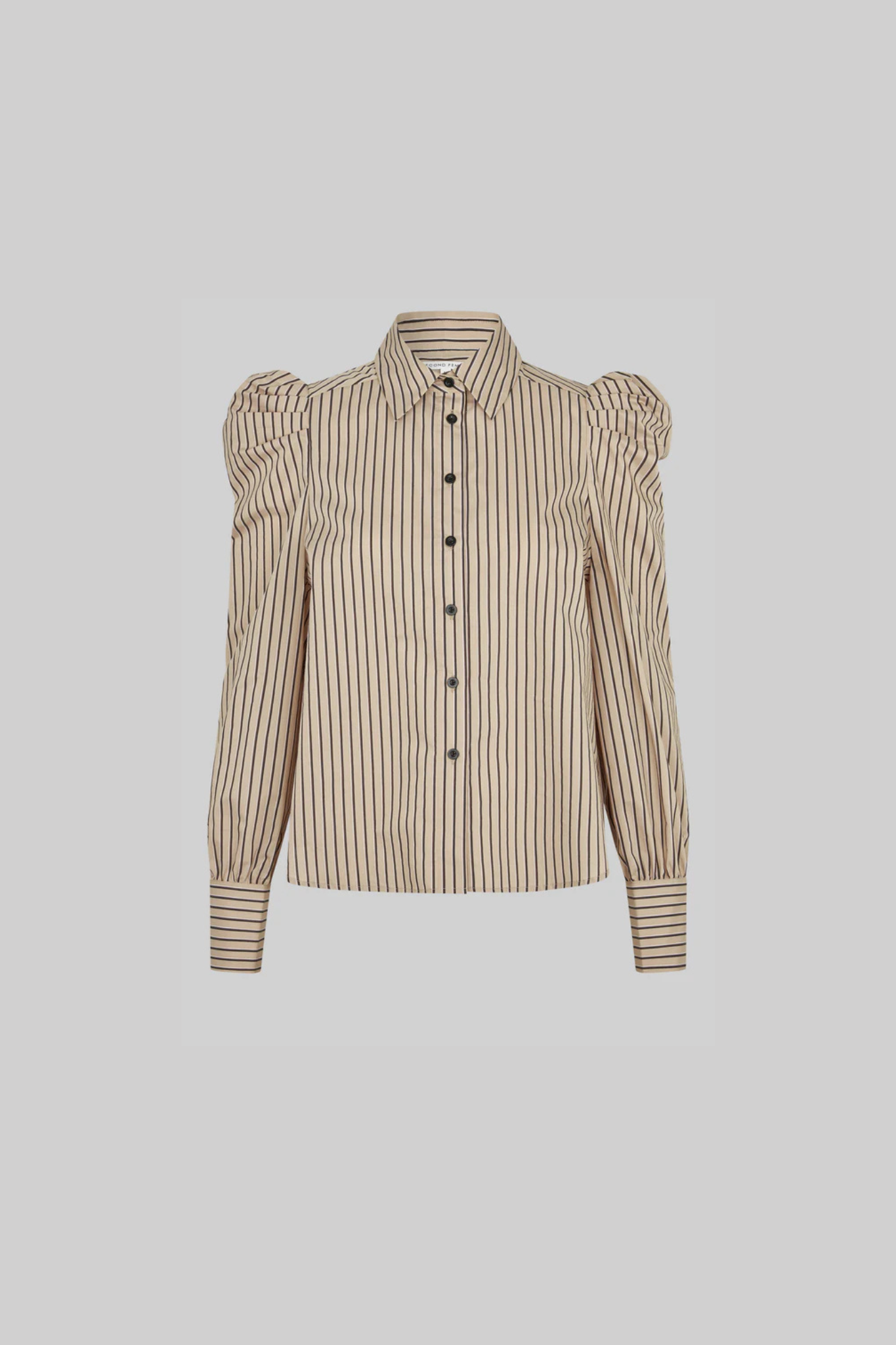 SERINA SLIM SHIRT - CAMEL