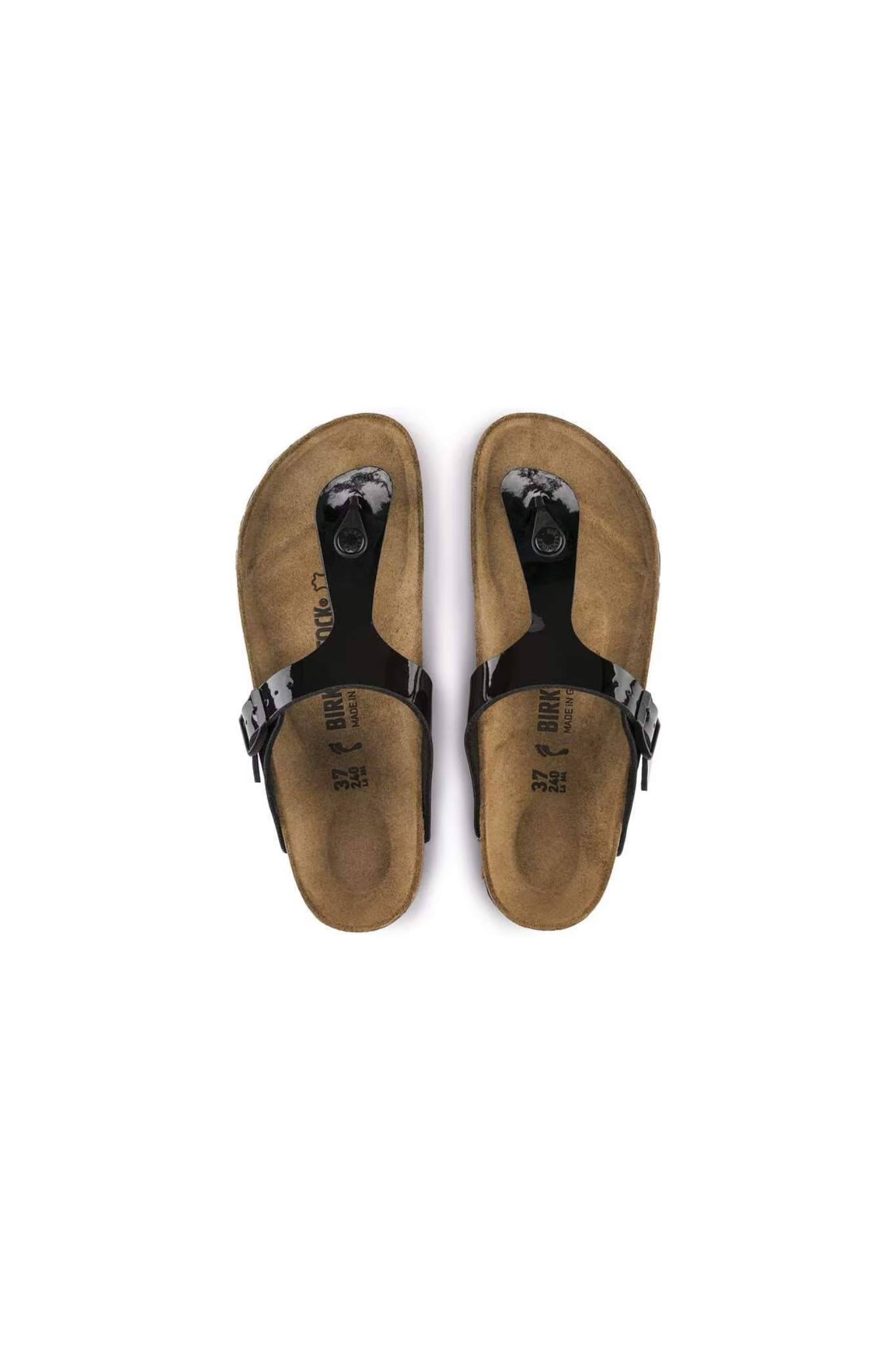 GIZEH BS WOMEN SANDALS - BLACK PANTENT