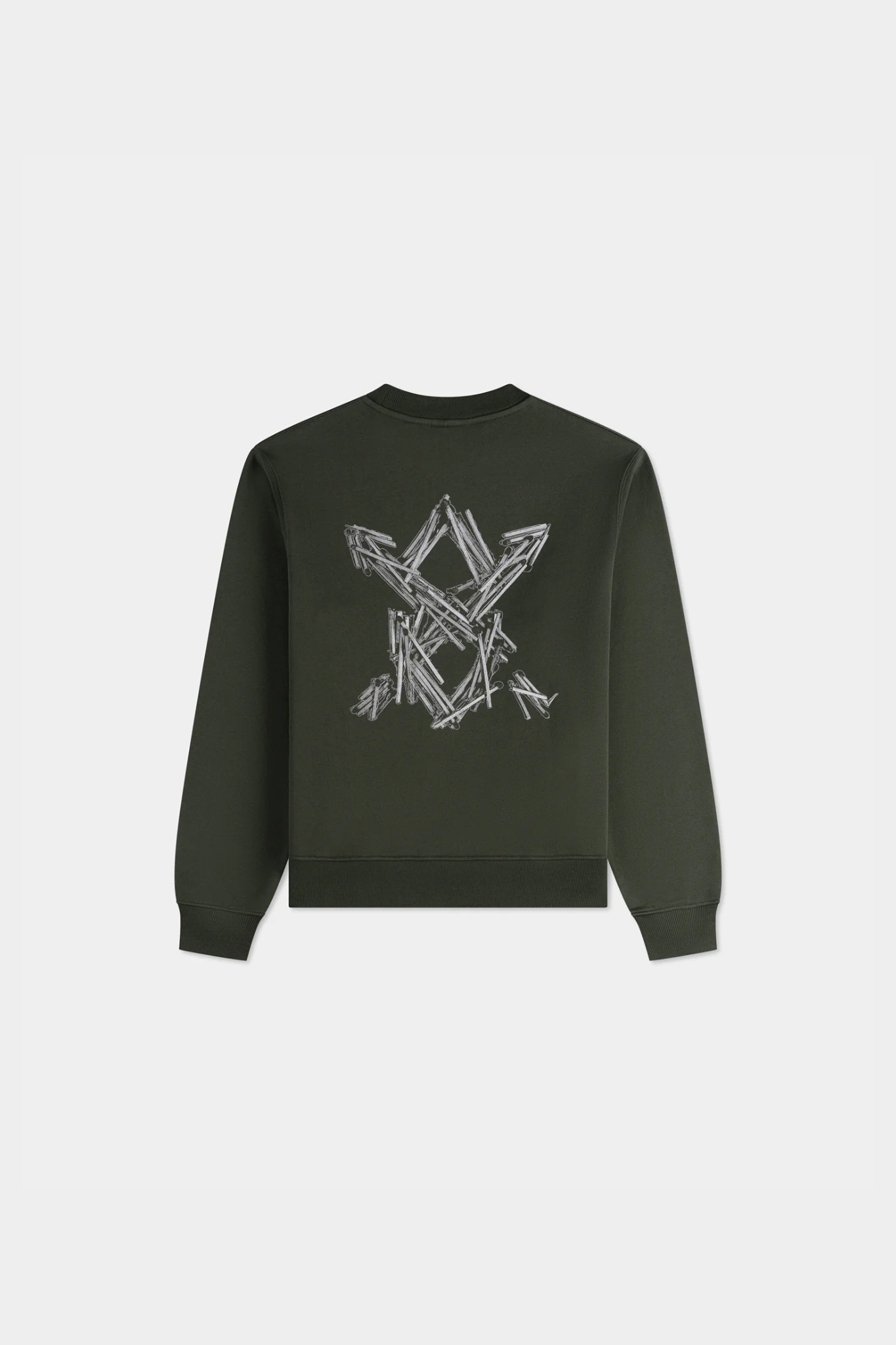 MATCHSTICK SHIELD SWEATER - ROSIN GREEN