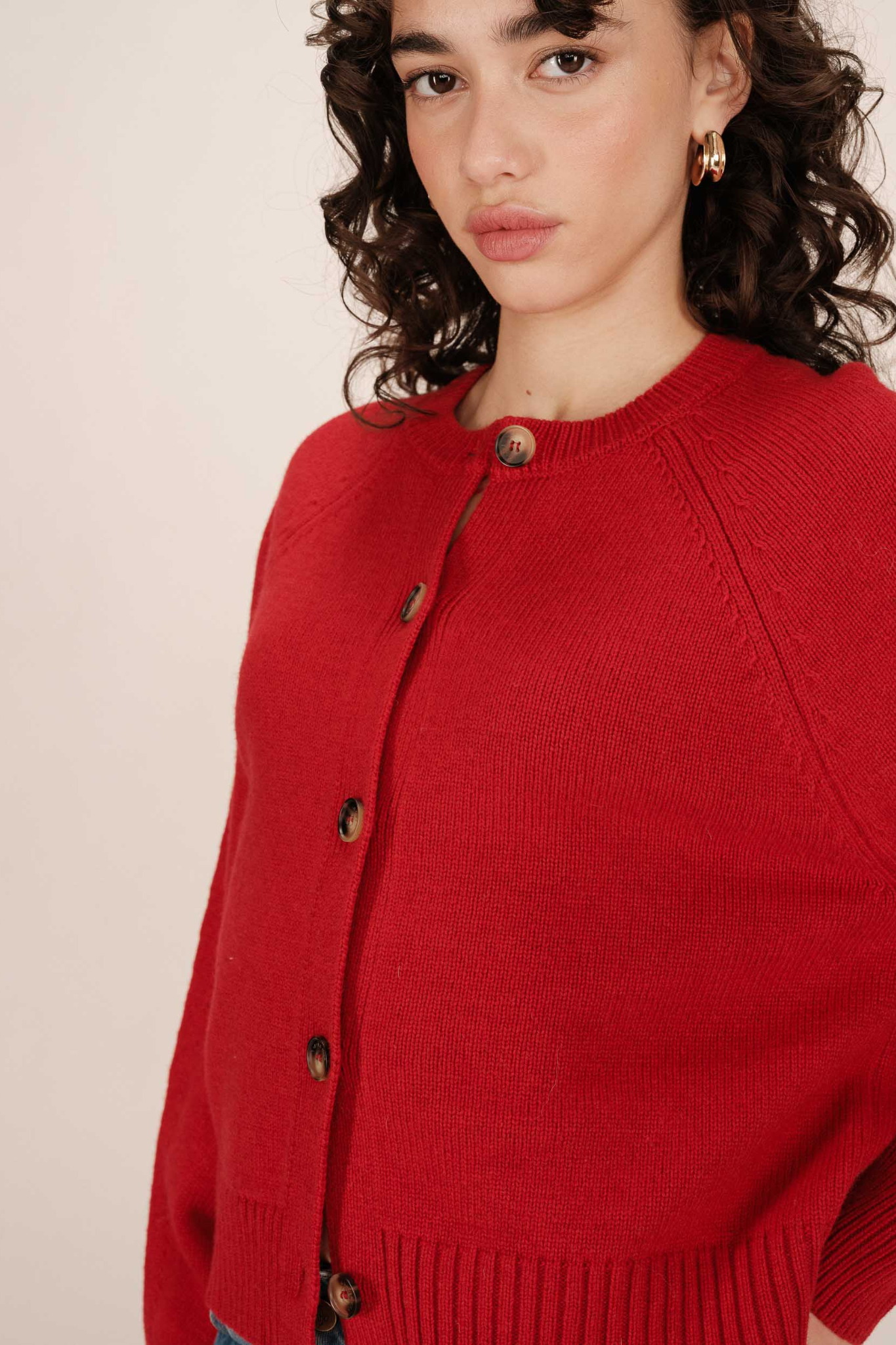 SANDERS CARDIGAN - RED