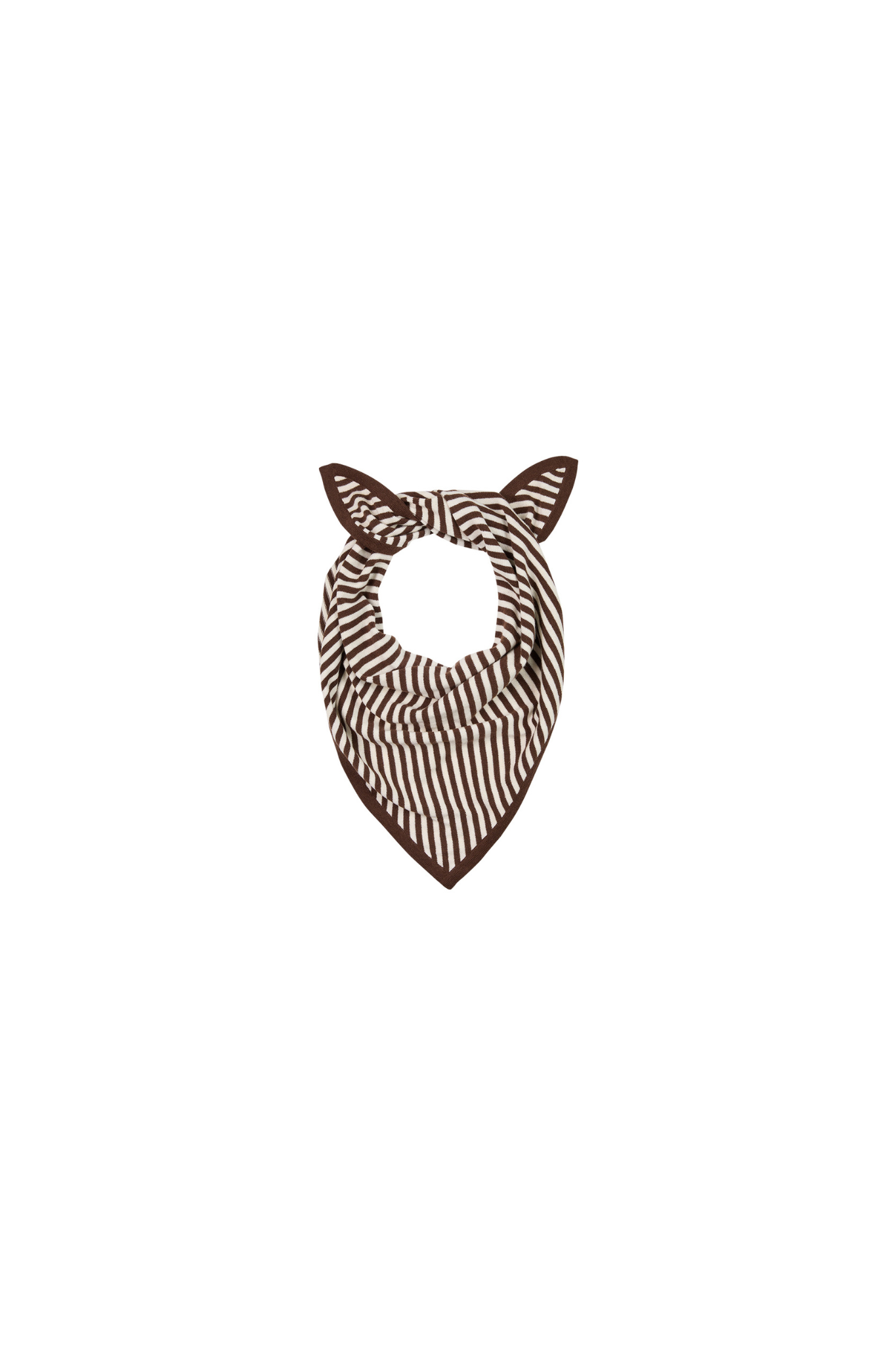 STRIPED TRIANGLE SCARF - ROCKY ROAD
