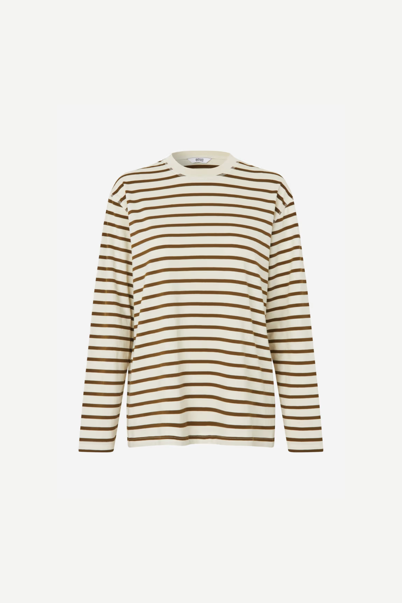 KULLA LS STRIPE T-SHIRT - OLIVE BIRCH STRIPE