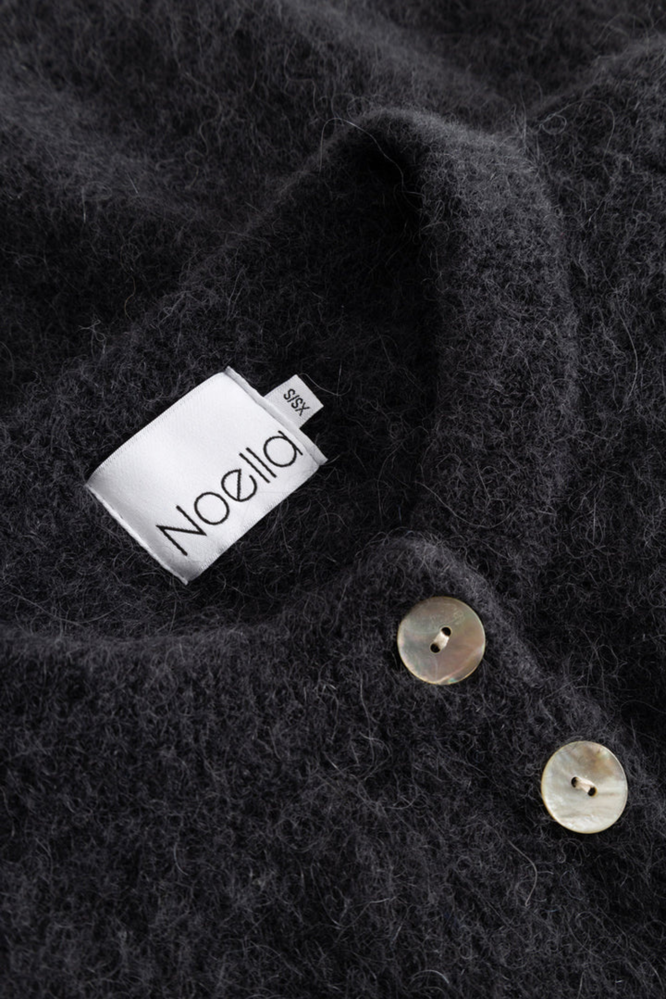 KAE KNIT CARDIGAN - DARK GREY