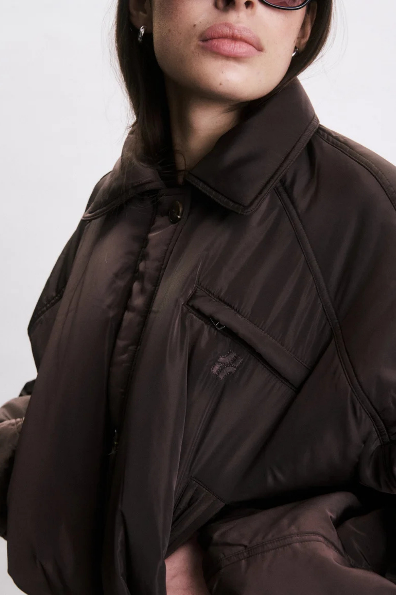 NEIL BOMBER JACKET - CHOCOLAT
