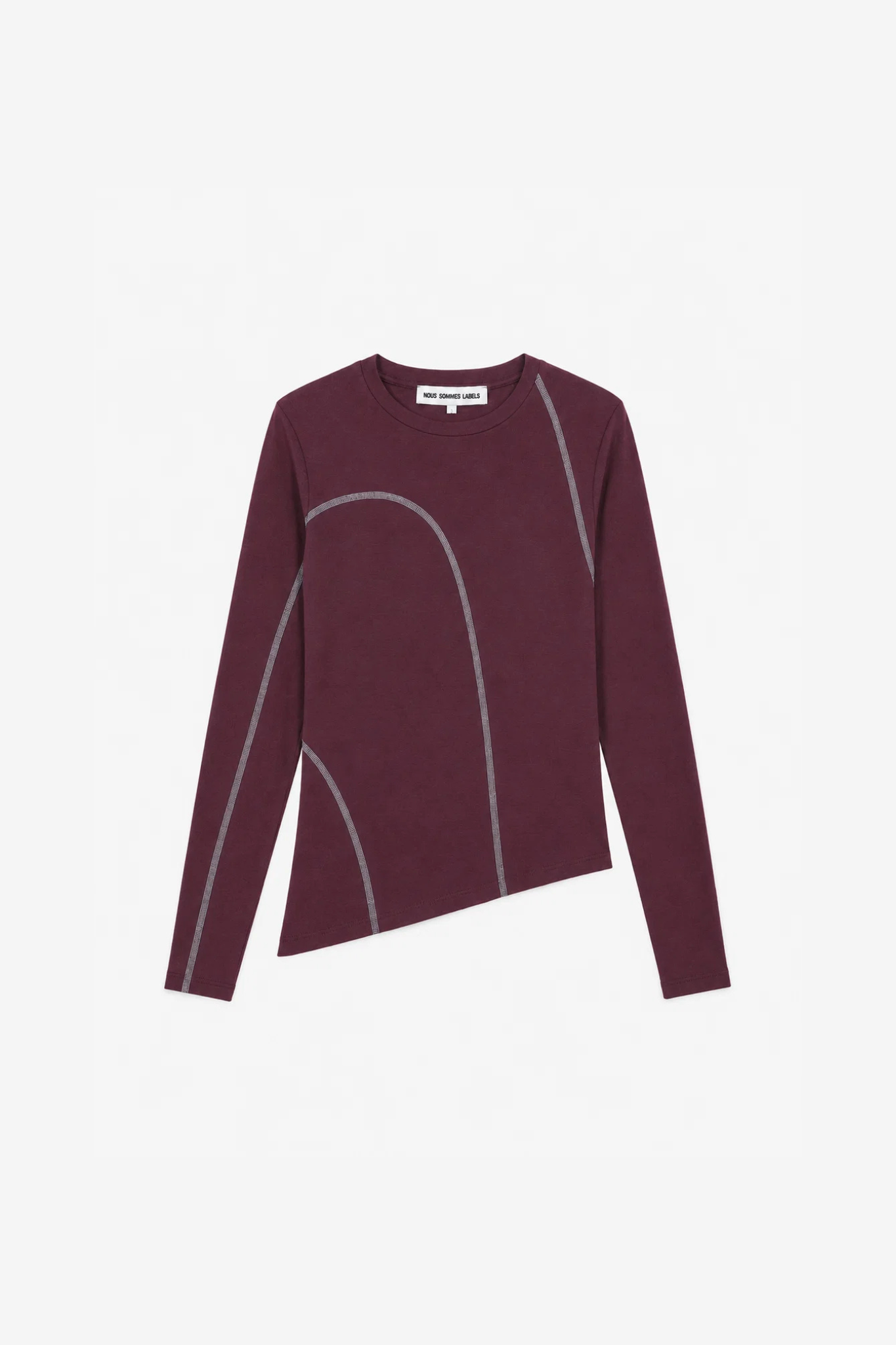 LILA MESH TOP - BORDAUX