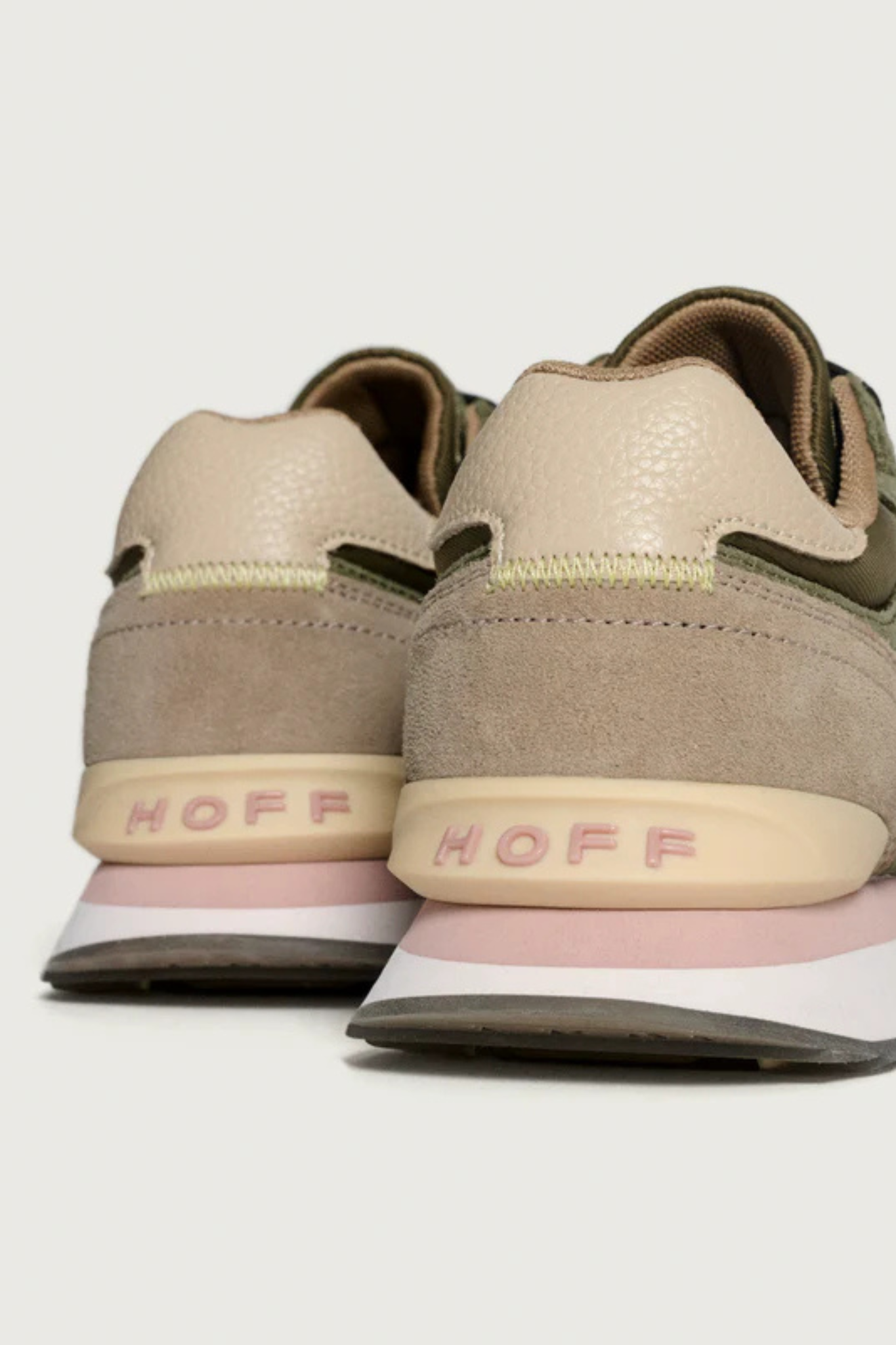 CITY LOS ANGELES WOMEN SNEAKERS - GREEN/BEIGE/BROWN